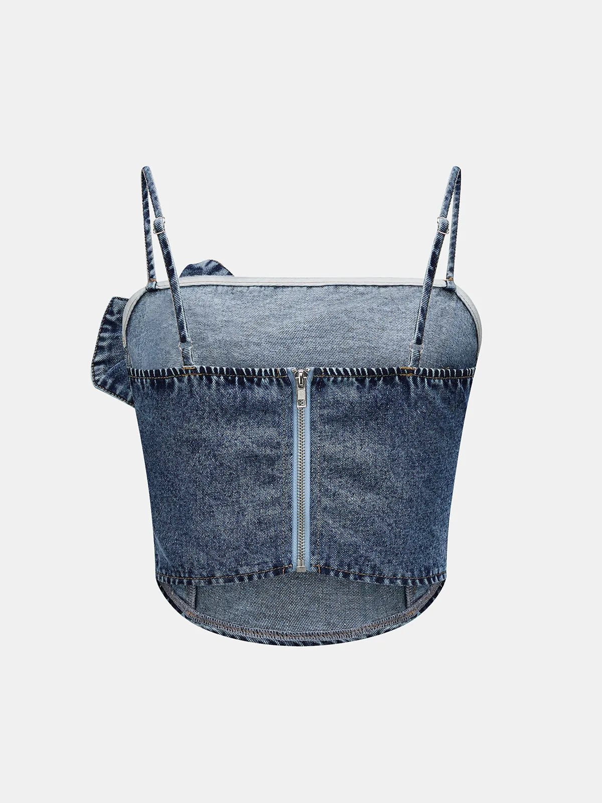 3D Rose Cami Denim Top sold by COMMENSE product image thumbnail 2