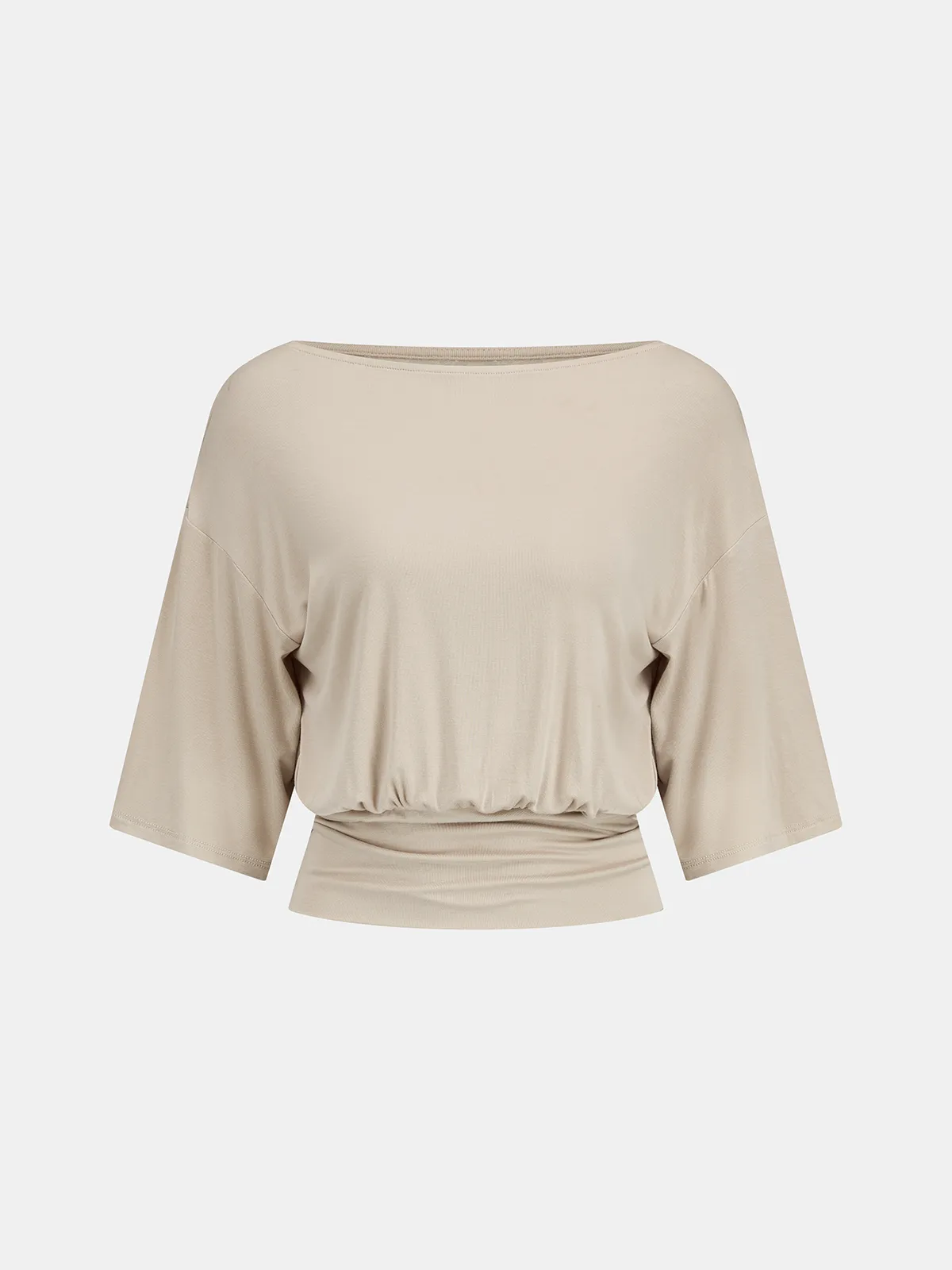 Lace Cowl Back Short Sleeve Top sold by COMMENSE product image thumbnail 2