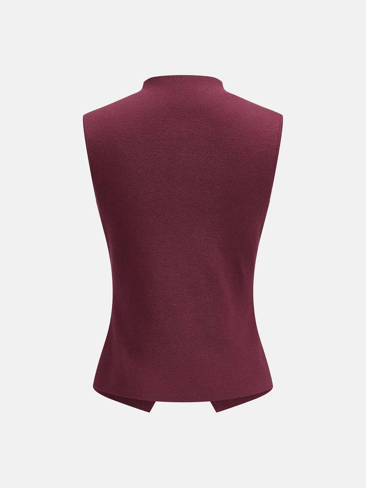Ruched Button Knit Vest & Midi Skirt Set sold by COMMENSE product image thumbnail 4