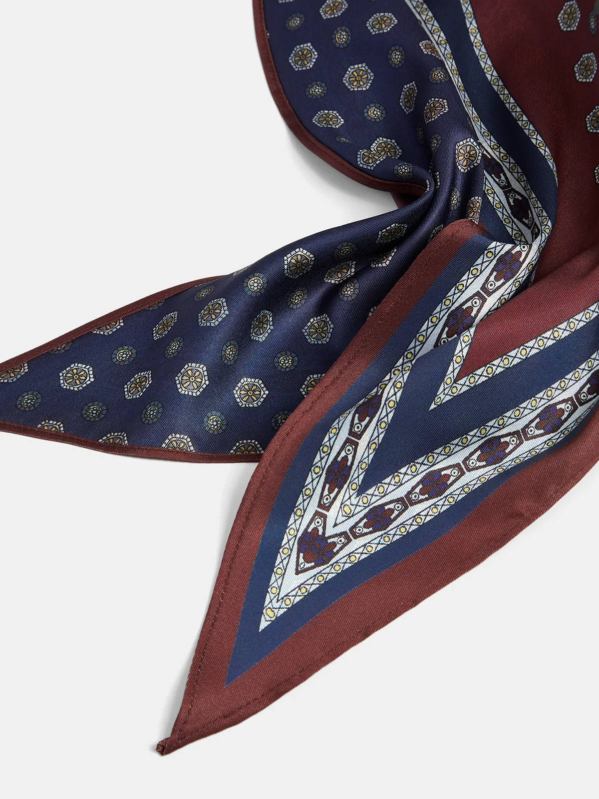 Vintage Geometric Printed Scarf sold by COMMENSE product image thumbnail 3