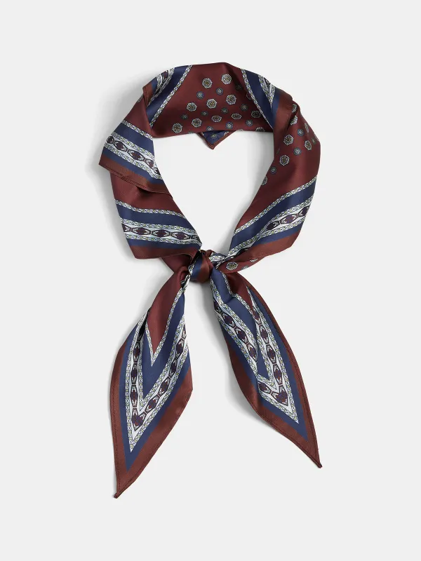 Vintage Geometric Printed Scarf made by COMMENSE