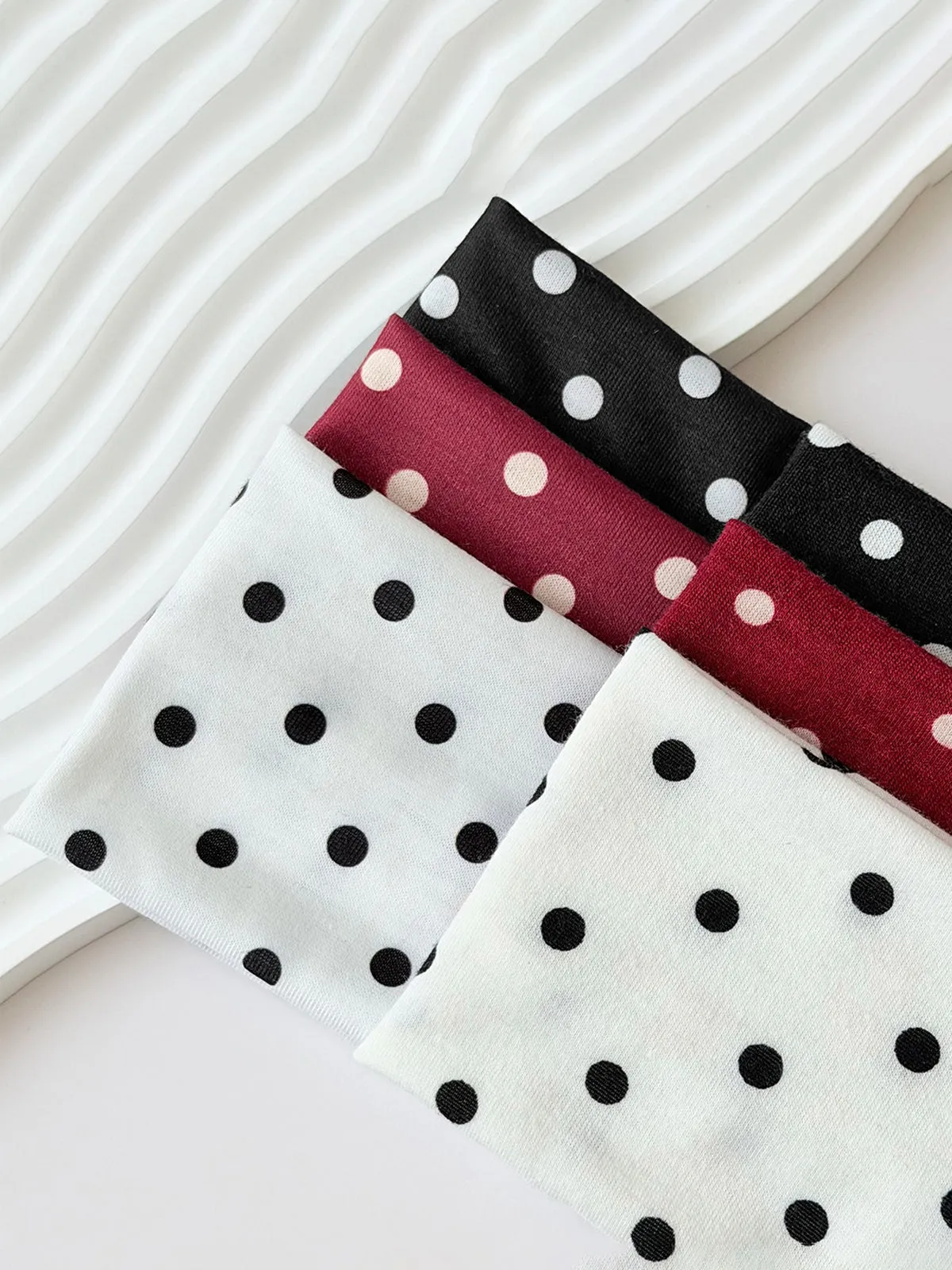 Polka Dot Wide Cotton Headband sold by COMMENSE product image thumbnail 4