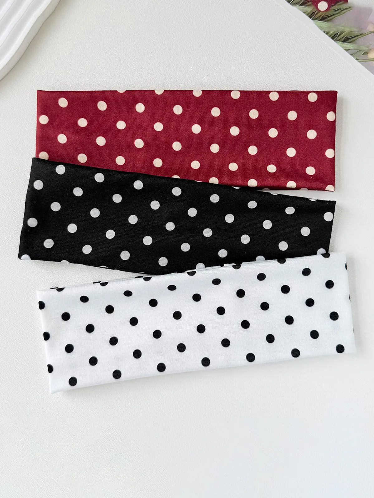 Polka Dot Wide Cotton Headband sold by COMMENSE product image thumbnail 3