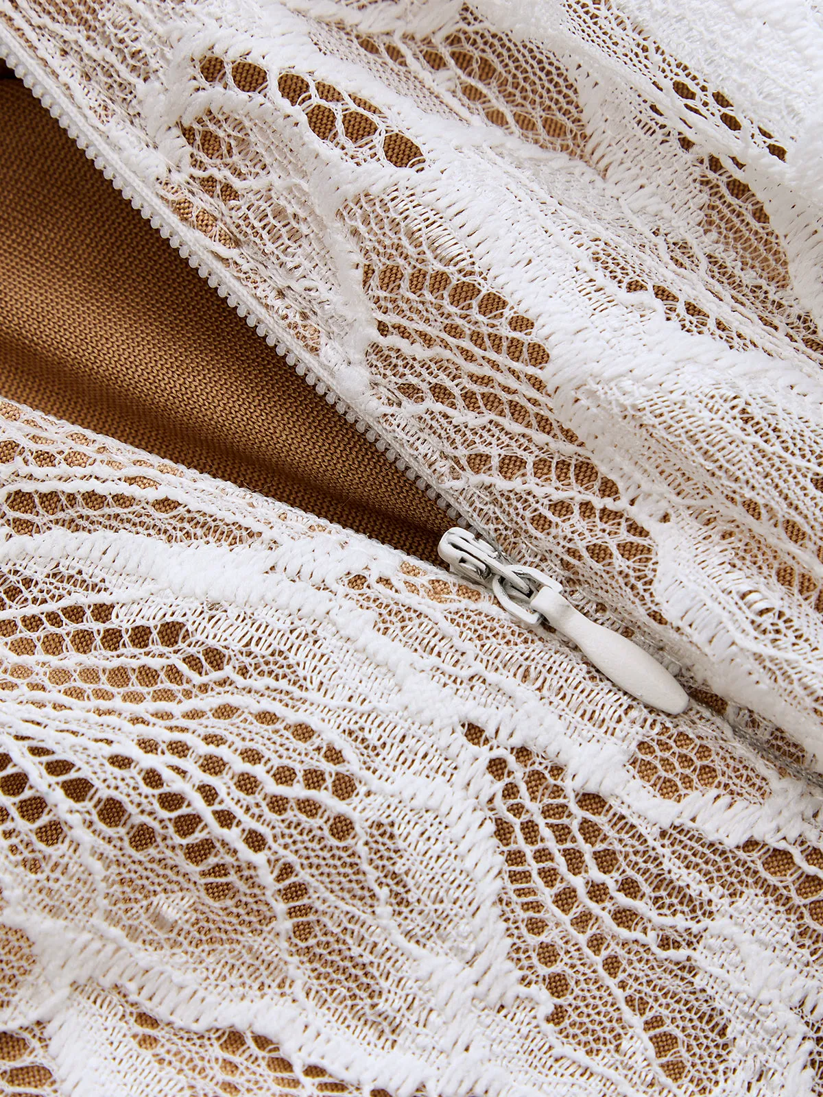 Corset Waist Lace Midi Dress sold by COMMENSE product image thumbnail 4