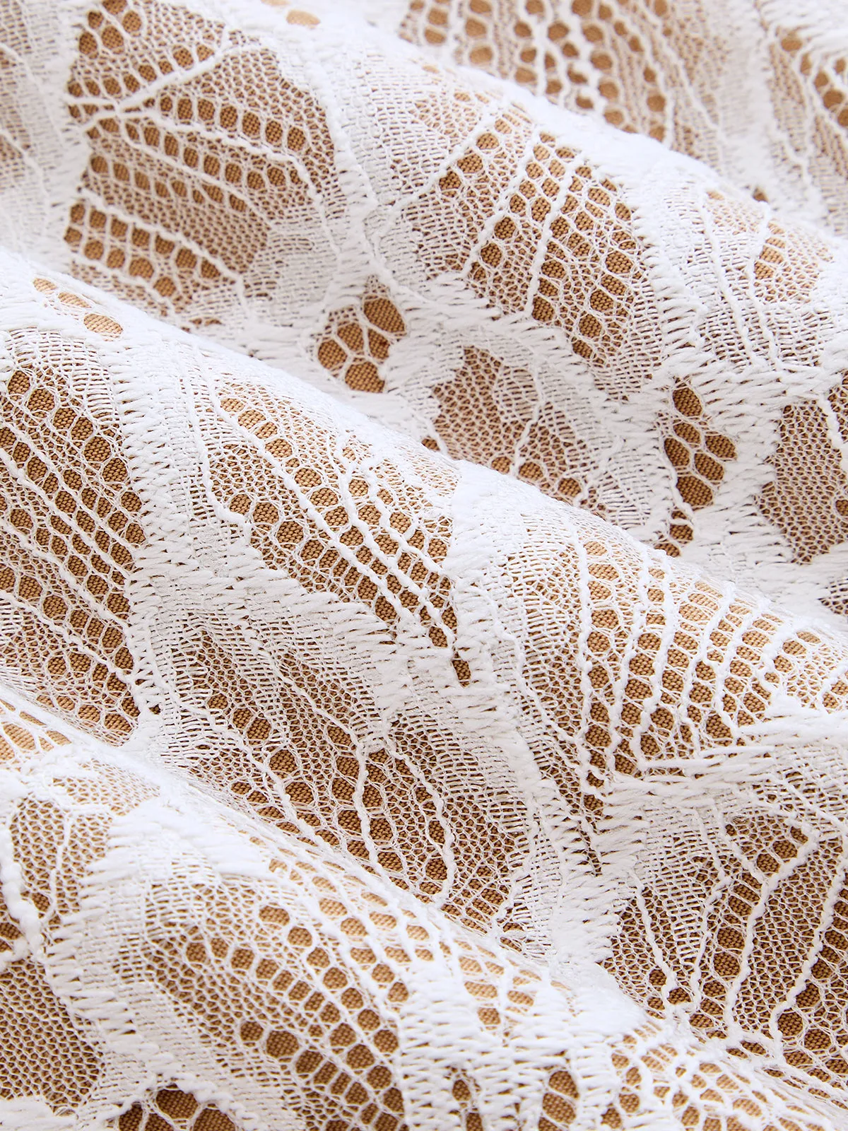 Corset Waist Lace Midi Dress sold by COMMENSE product image thumbnail 5