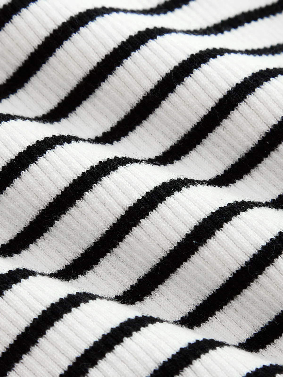 Striped Off Shoulder Rib Knit Top sold by COMMENSE product image thumbnail 3