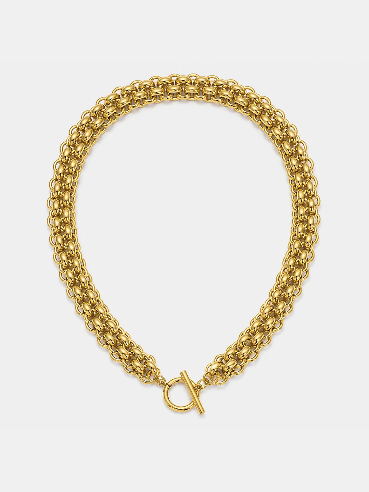 Chunky Twisted Link Chain Necklace sold by COMMENSE product image thumbnail 2