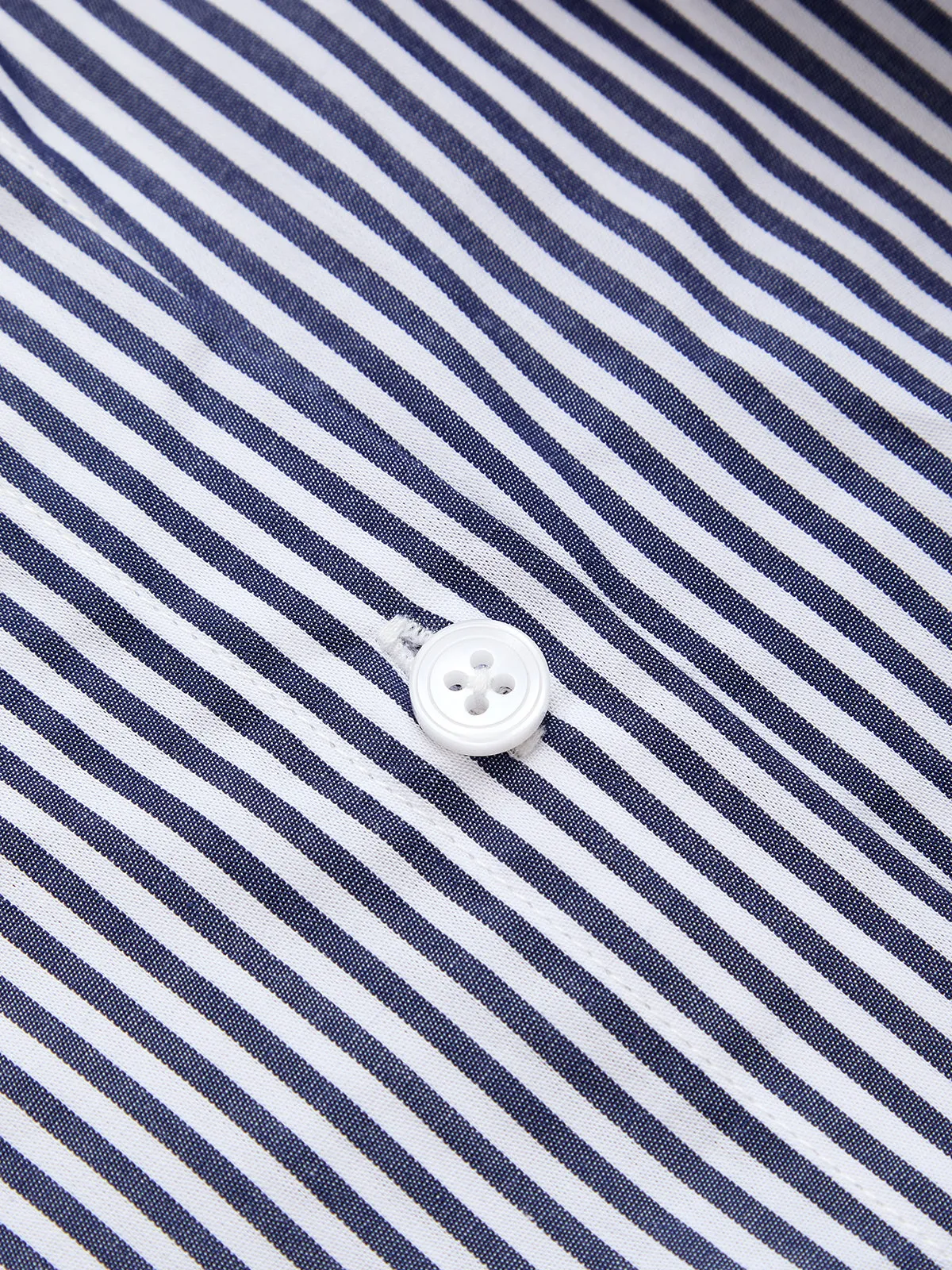 Striped Bow Balloon Sleeve Cotton Shirt sold by COMMENSE product image thumbnail 5
