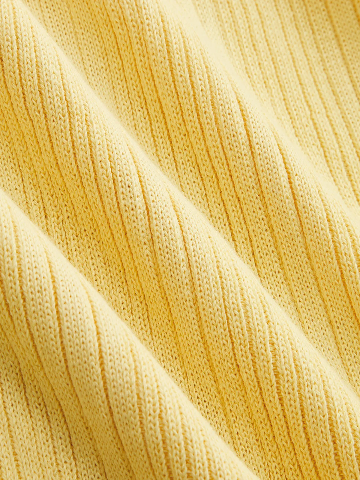 Ribbed Collared Midi Knit Dress sold by COMMENSE product image thumbnail 5