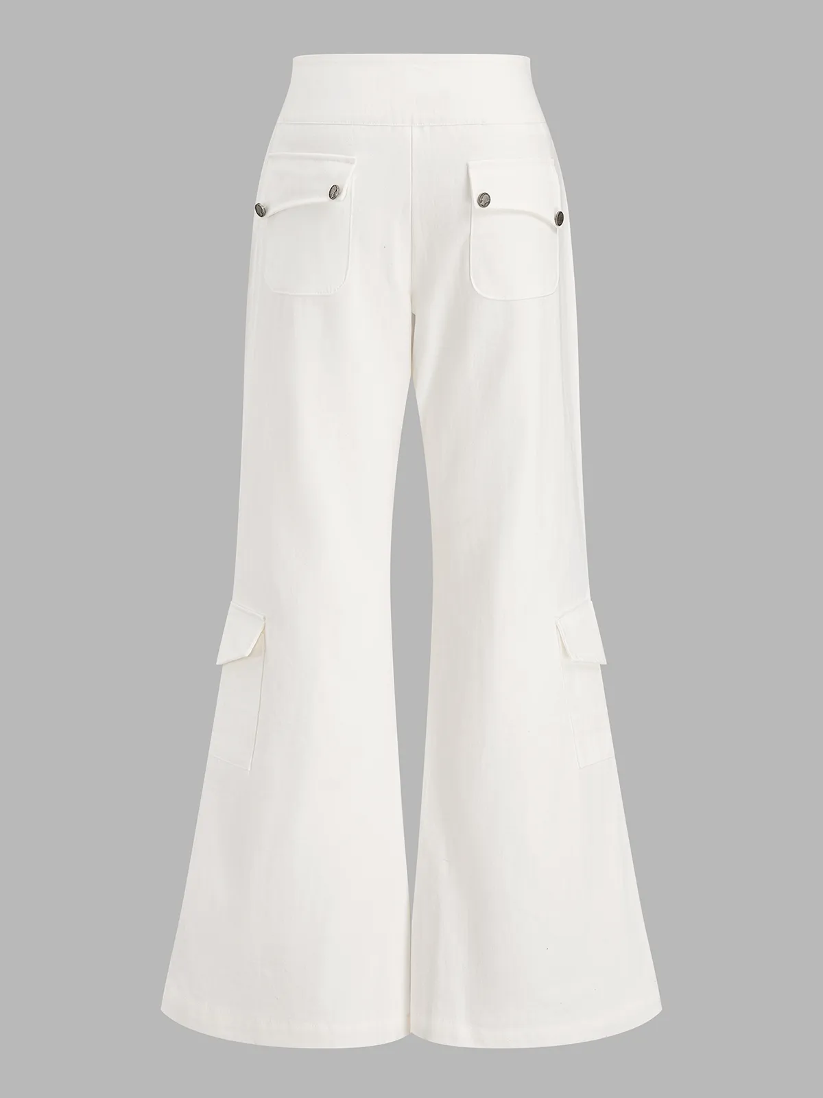 Multi Button Cargo Flare Jeans sold by COMMENSE product image thumbnail 2