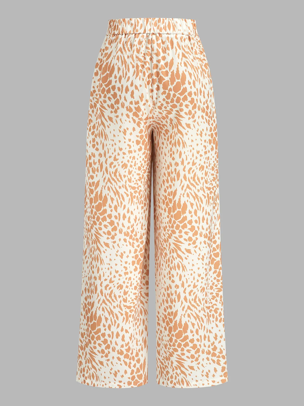 Animal Print Casual Wide Leg Pants sold by COMMENSE product image thumbnail 2