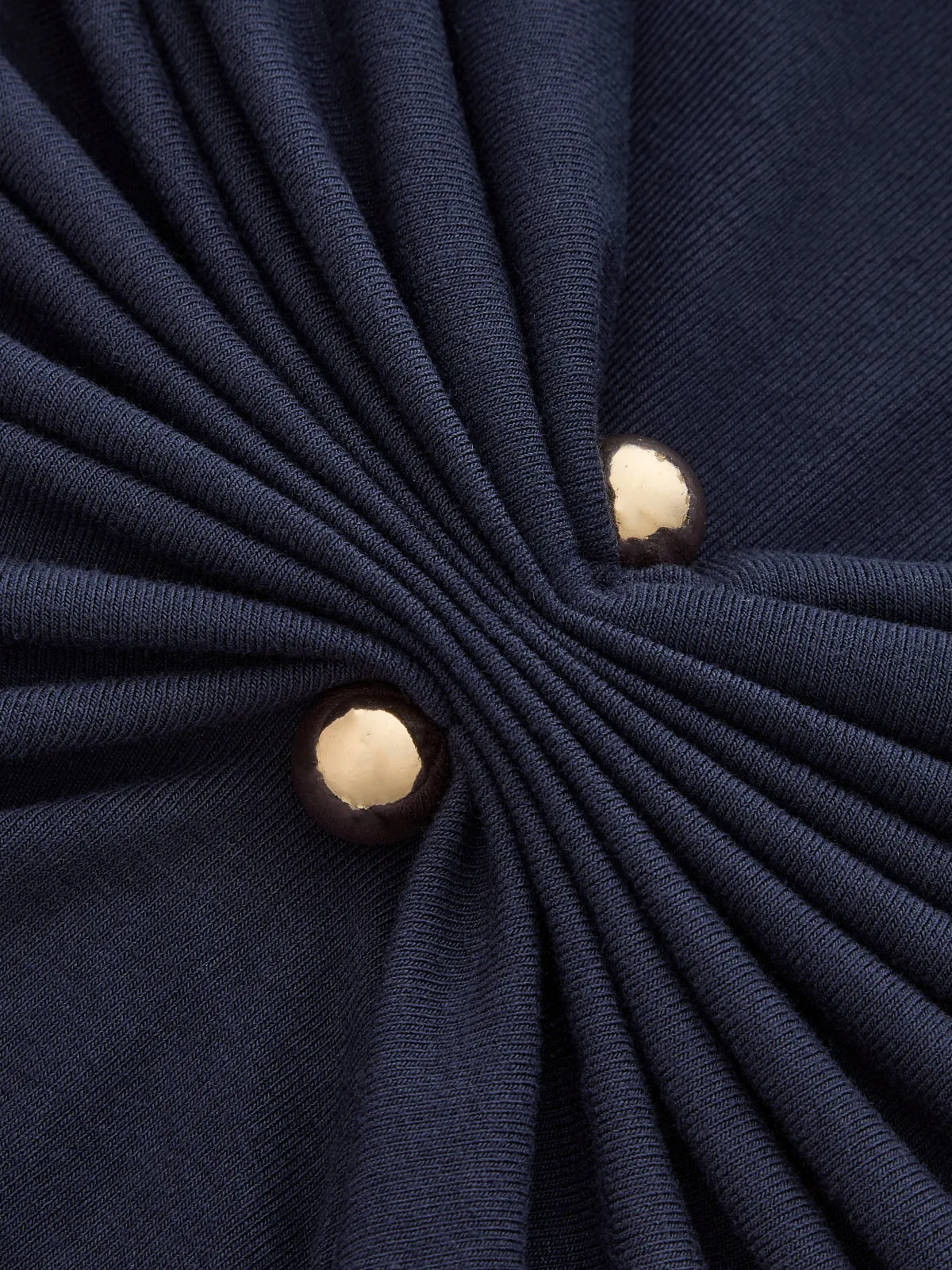 V-Neck Ruched Long Sleeve Top sold by COMMENSE product image thumbnail 4