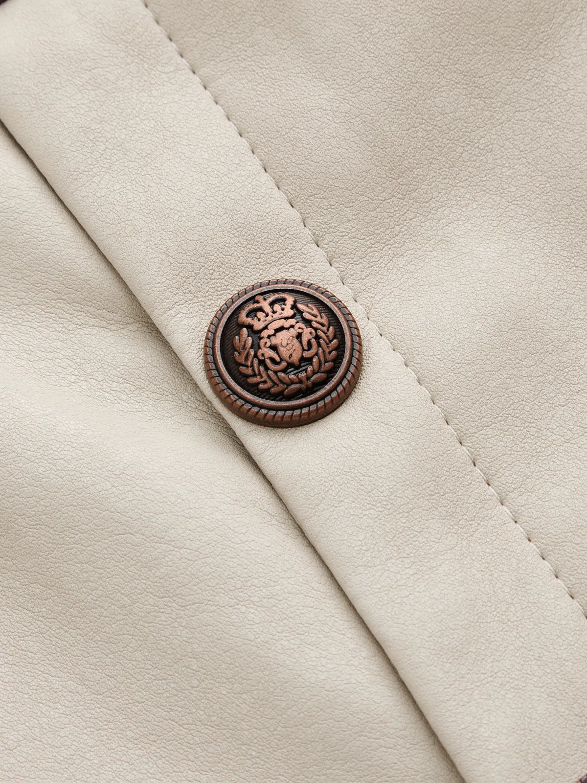Napoleon‑Style Faux Leather Jacket sold by COMMENSE product image thumbnail 4