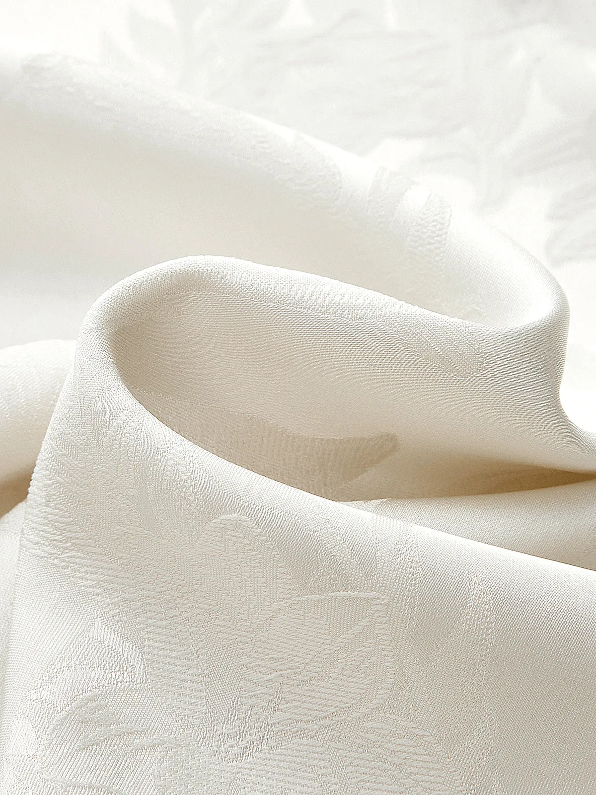 Jacquard Tie‑Neck Long Sleeve Blouse sold by COMMENSE product image thumbnail 5
