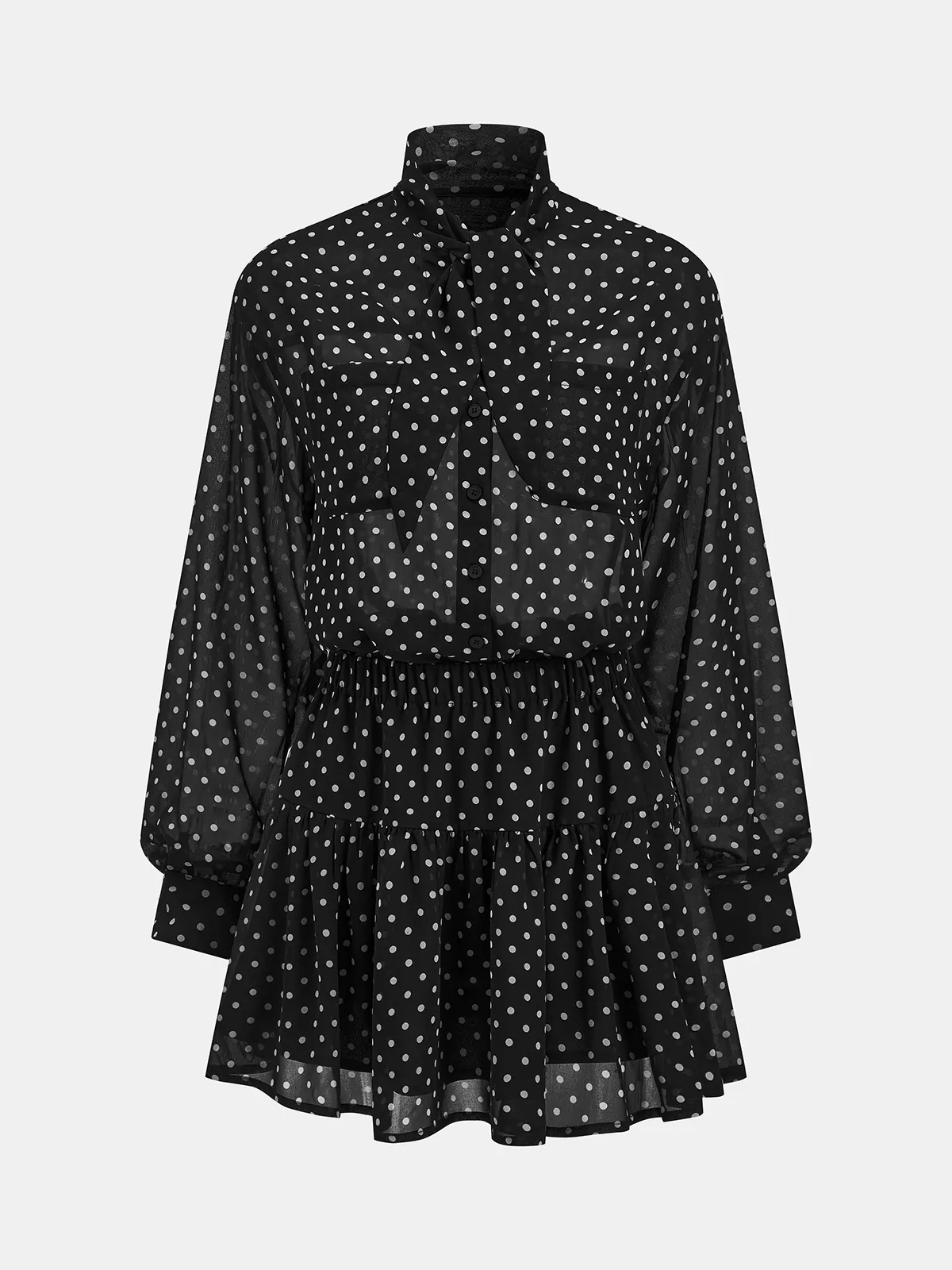 Polka Dot Chiffon Two Piece Skirt Set sold by COMMENSE product image thumbnail 3