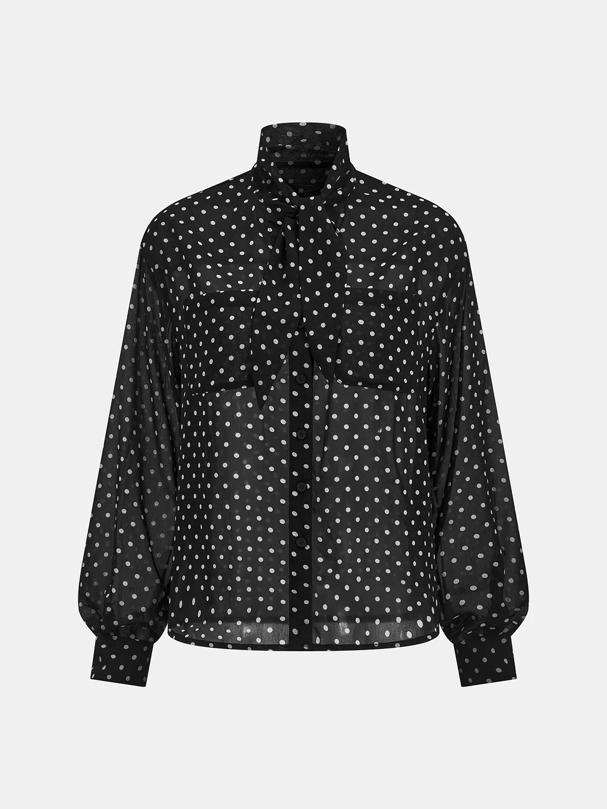 Polka Dot Chiffon Two Piece Skirt Set sold by COMMENSE product image thumbnail 4