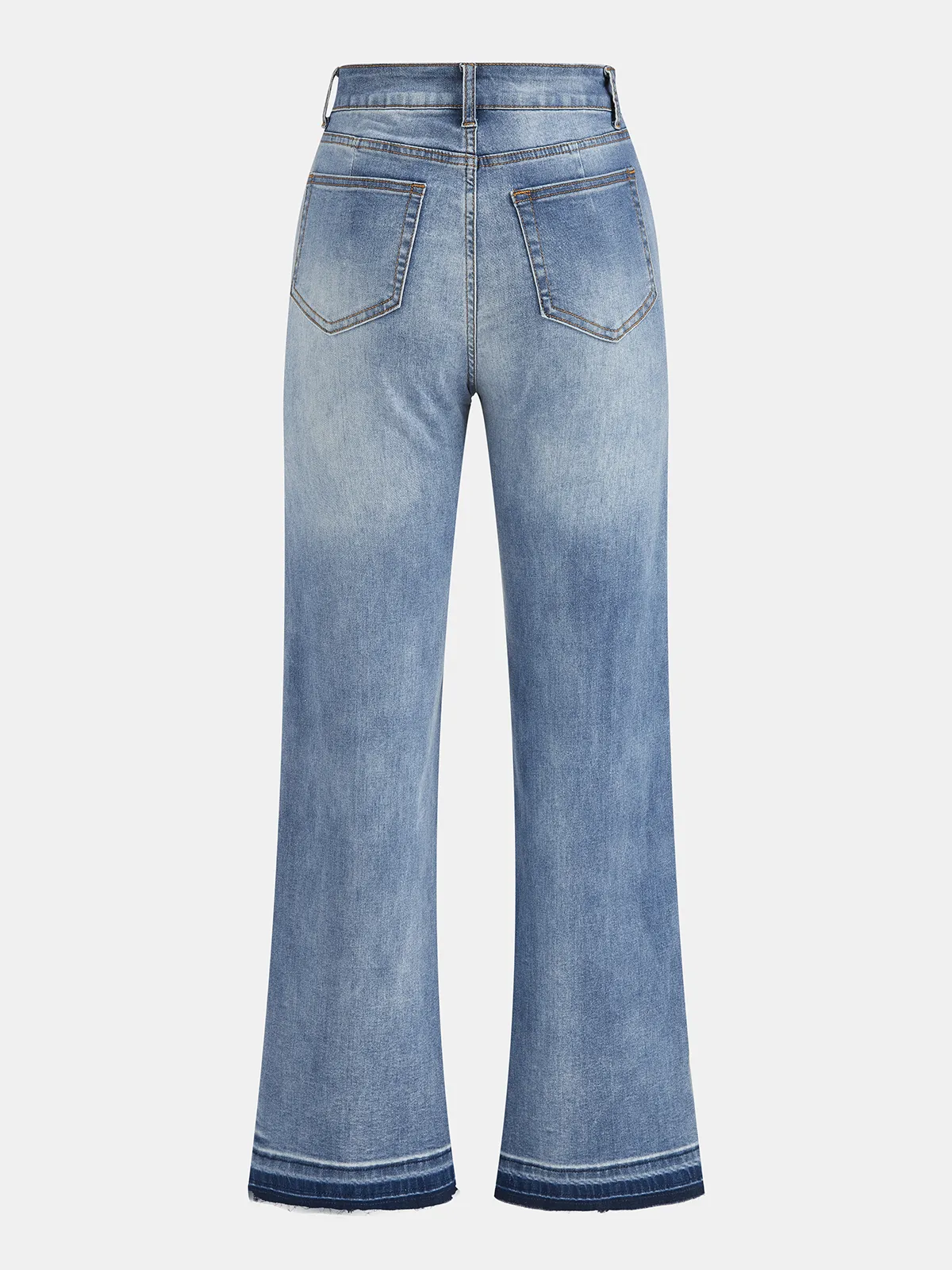 Raw Hem Flared Denim Pants sold by COMMENSE product image thumbnail 3