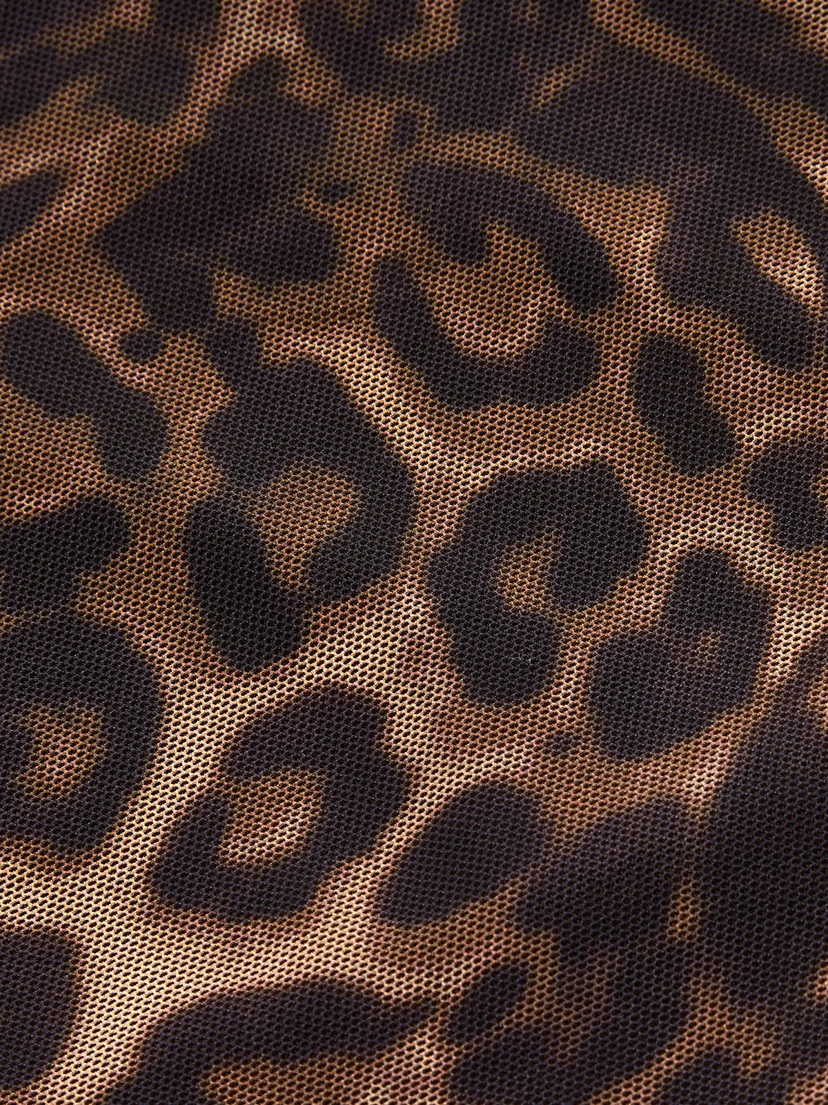 Leopard Print Mesh Maxi Skirt sold by COMMENSE product image thumbnail 3