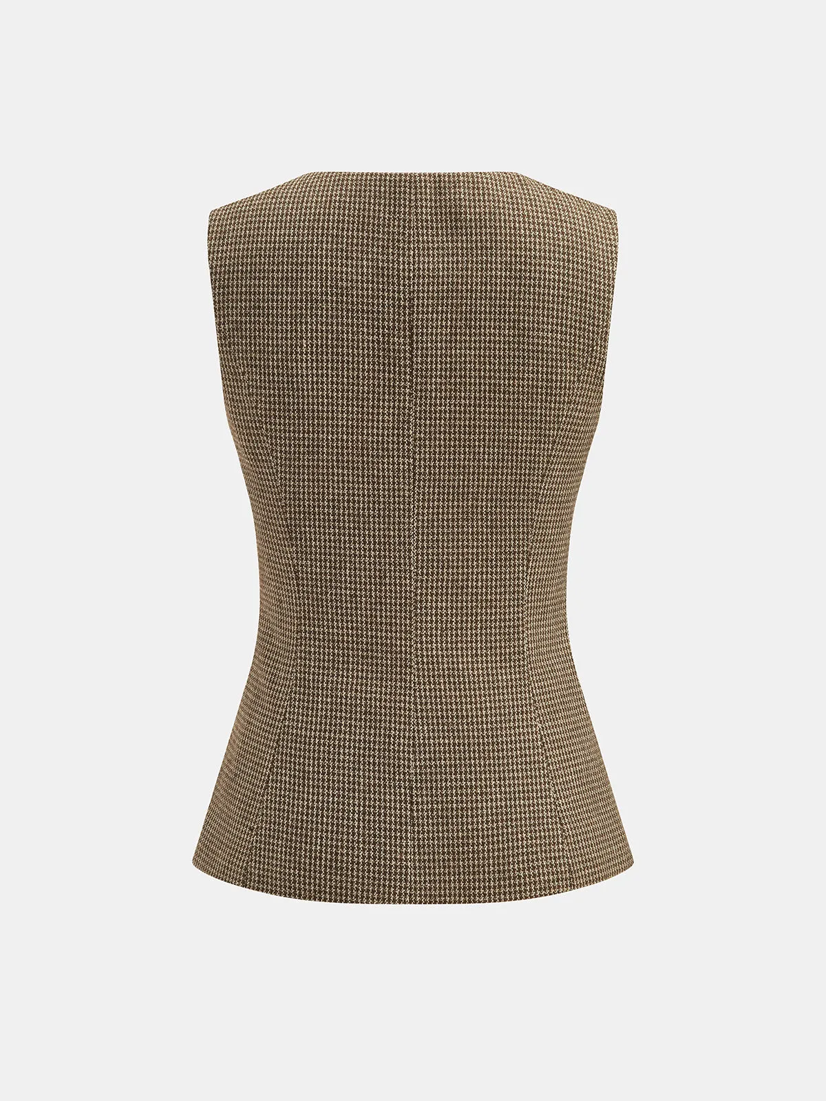 Houndstooth Wool Blend Two Piece Pants Set sold by COMMENSE product image thumbnail 3