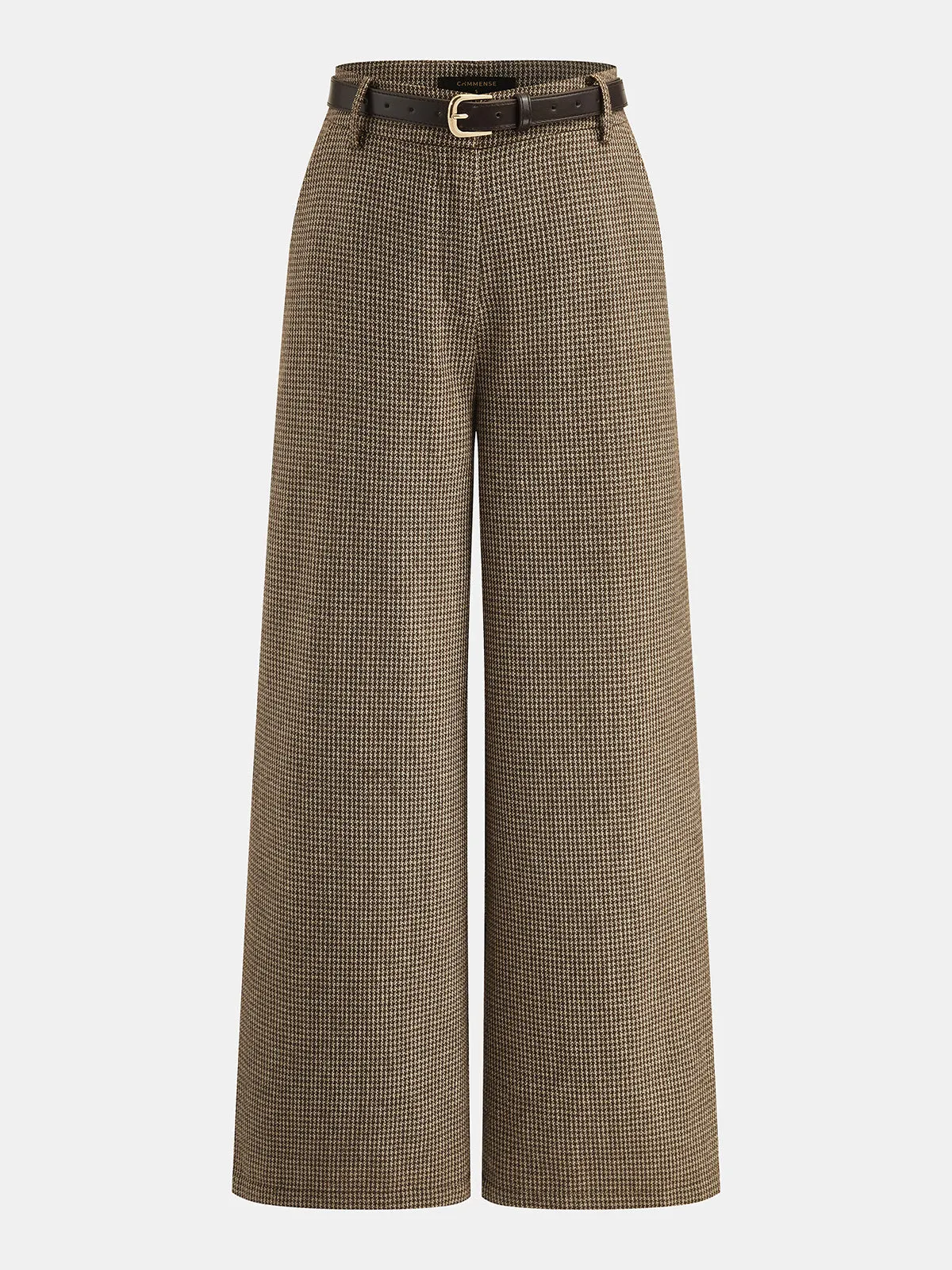 Houndstooth Wool Blend Two Piece Pants Set sold by COMMENSE product image thumbnail 4