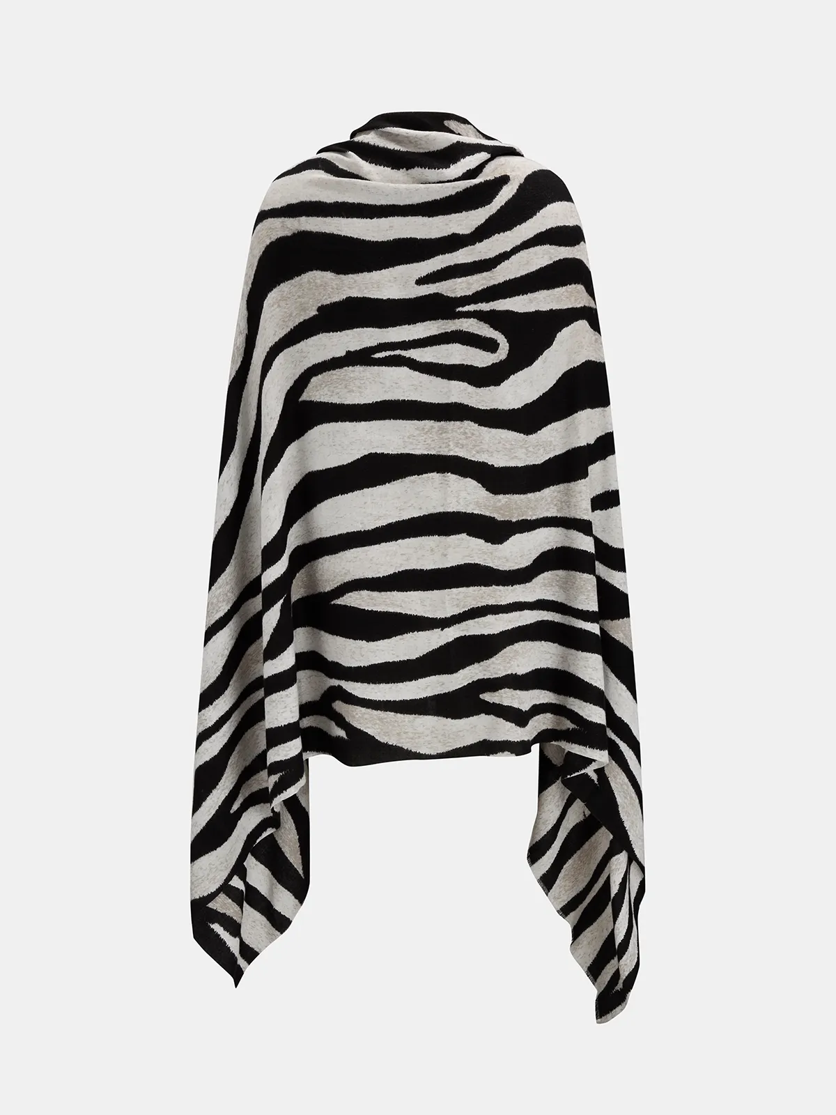 Zebra Print Open Front Scarf sold by COMMENSE product image thumbnail 2