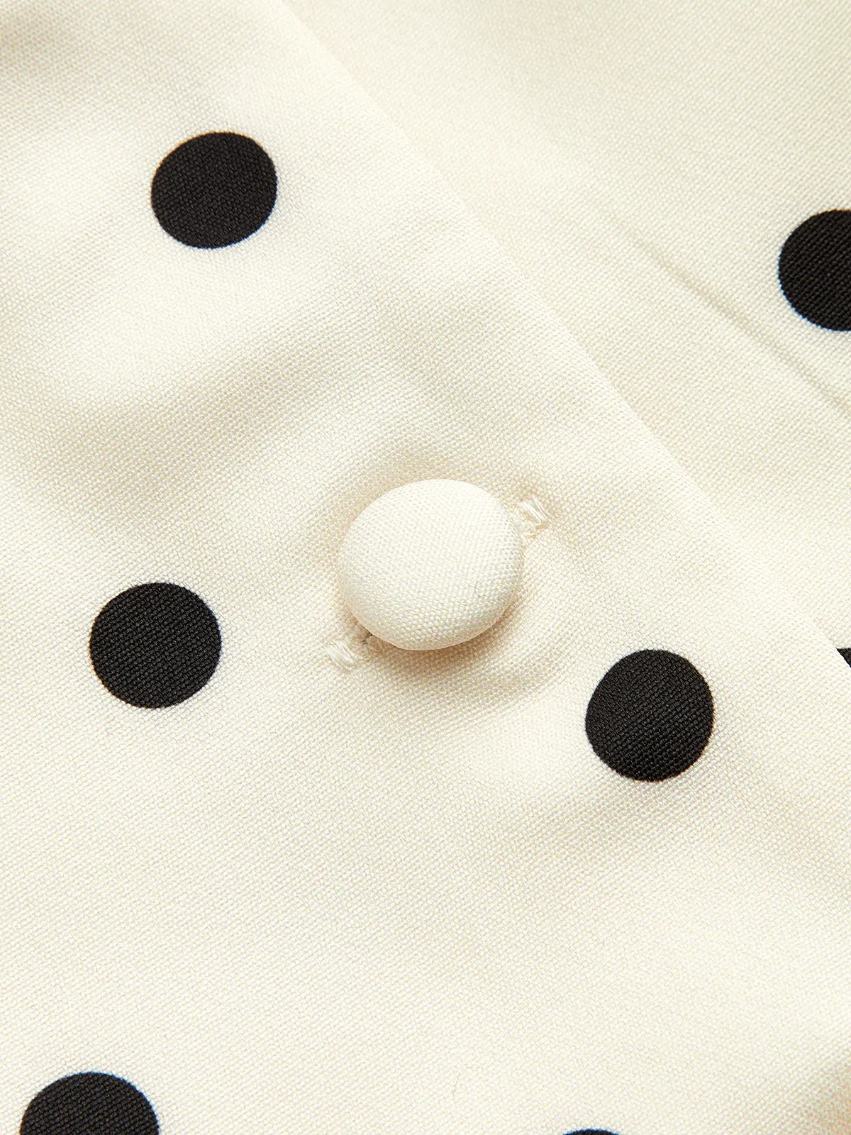 Polka Dot Puff Sleeve Peplum Blouse sold by COMMENSE product image thumbnail 3