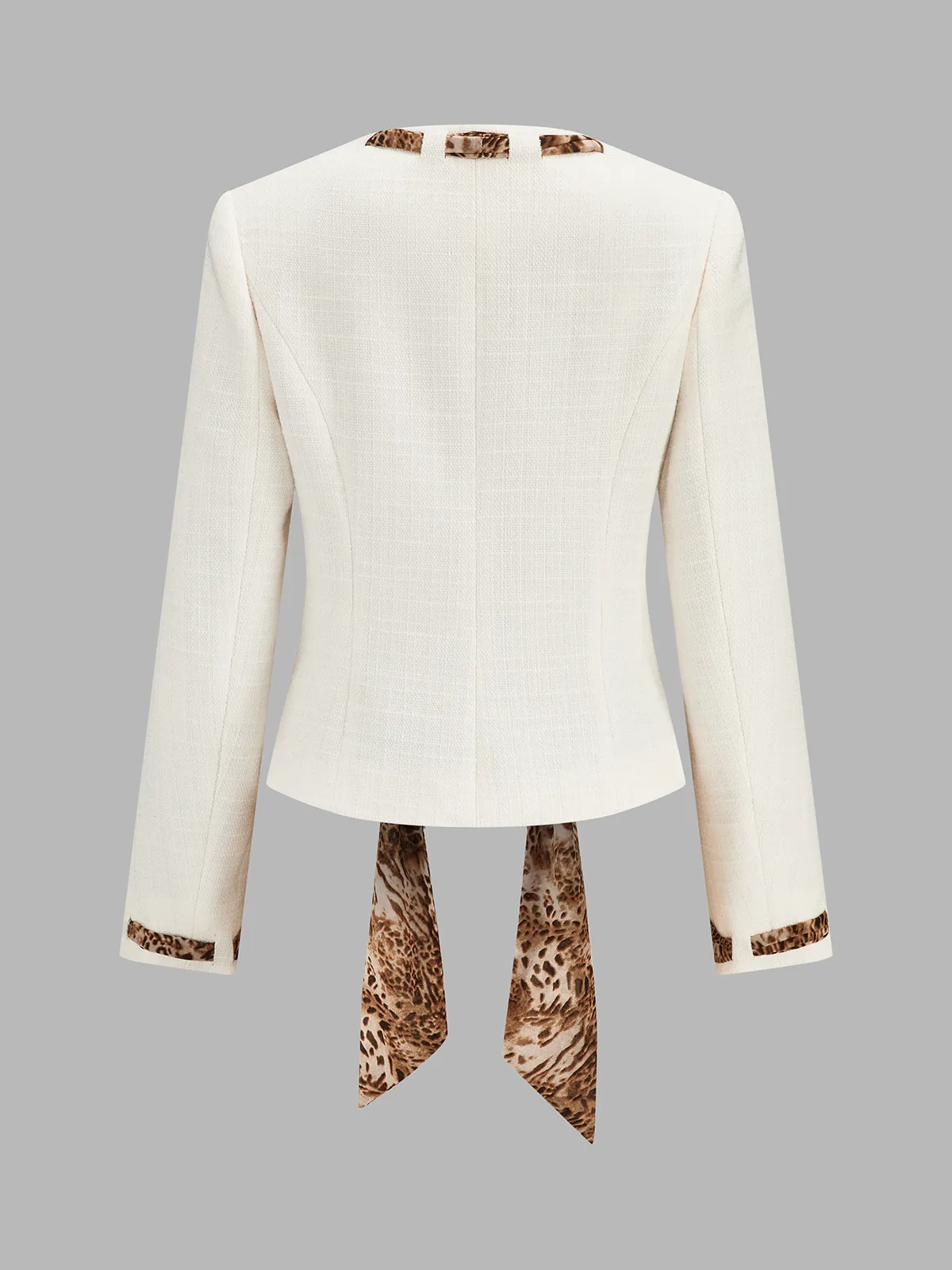Leopard Ribbon Tweed Blazer sold by COMMENSE product image thumbnail 3