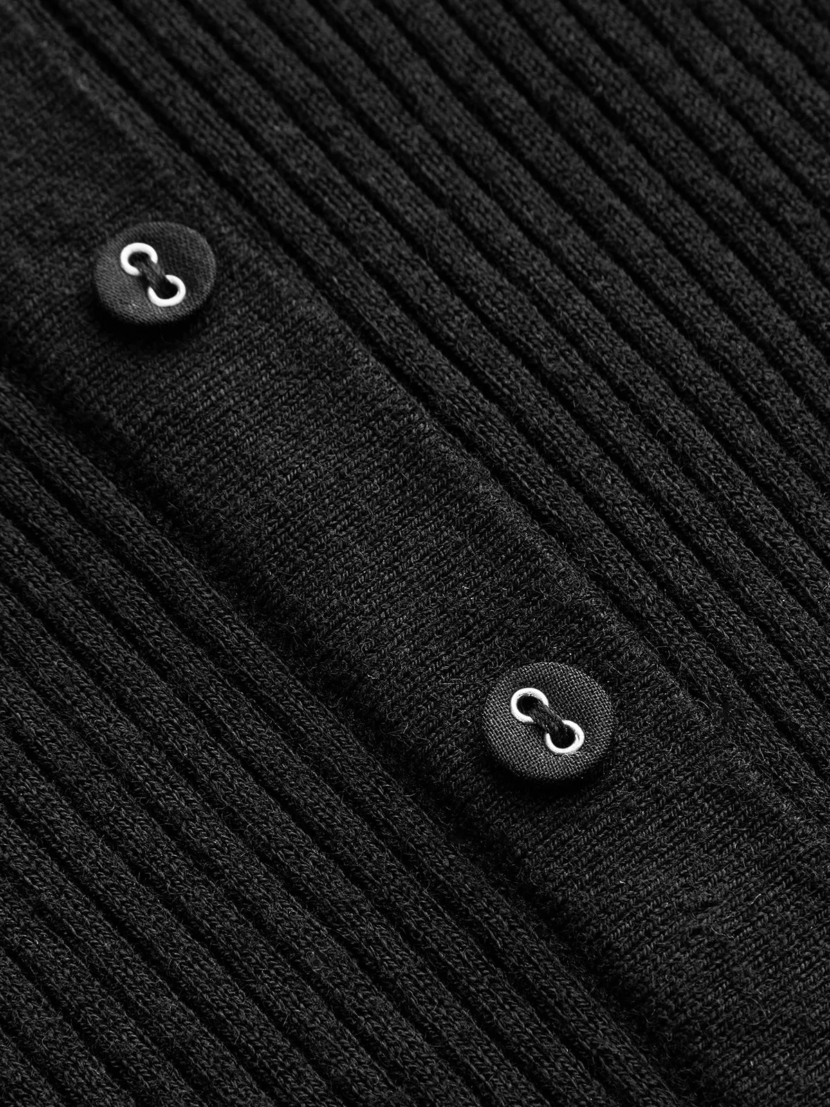Lace Trim Long Sleeve Ribbed Sweater sold by COMMENSE product image thumbnail 5