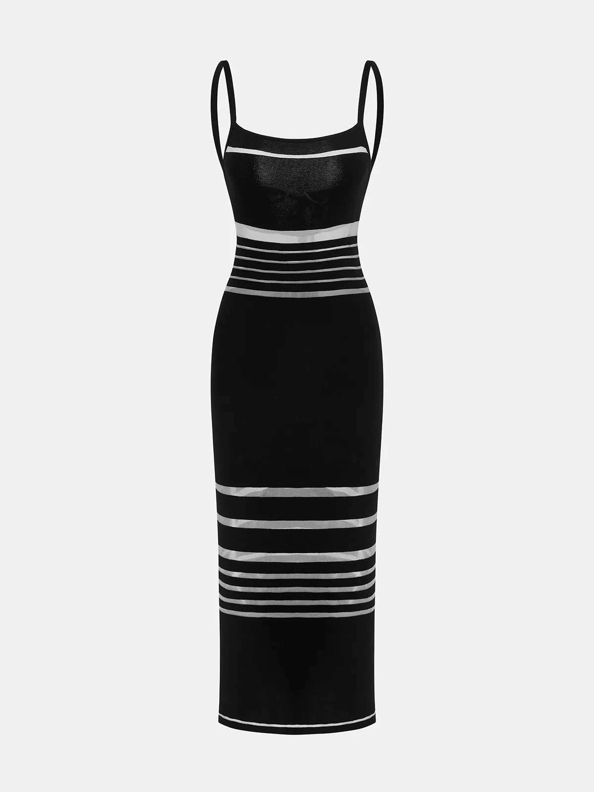 Striped Knit Cami Midi Dress sold by COMMENSE product image thumbnail 2