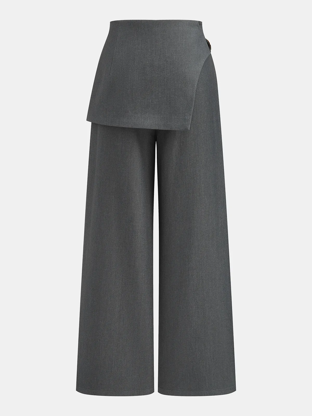 Wrap Overlay Wide Leg Pants sold by COMMENSE product image thumbnail 4