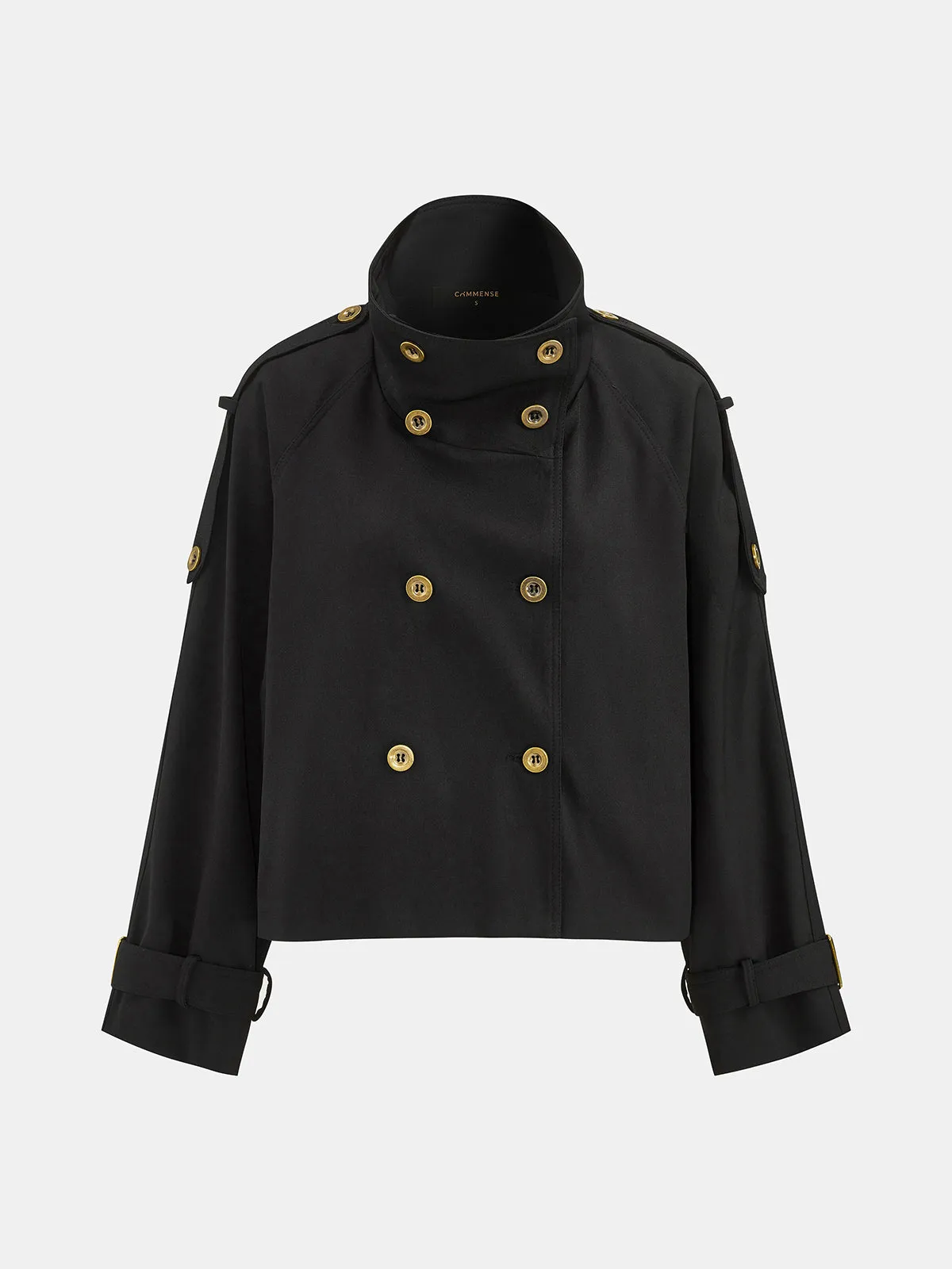 Double Breasted Military Jacket sold by COMMENSE product image thumbnail 5