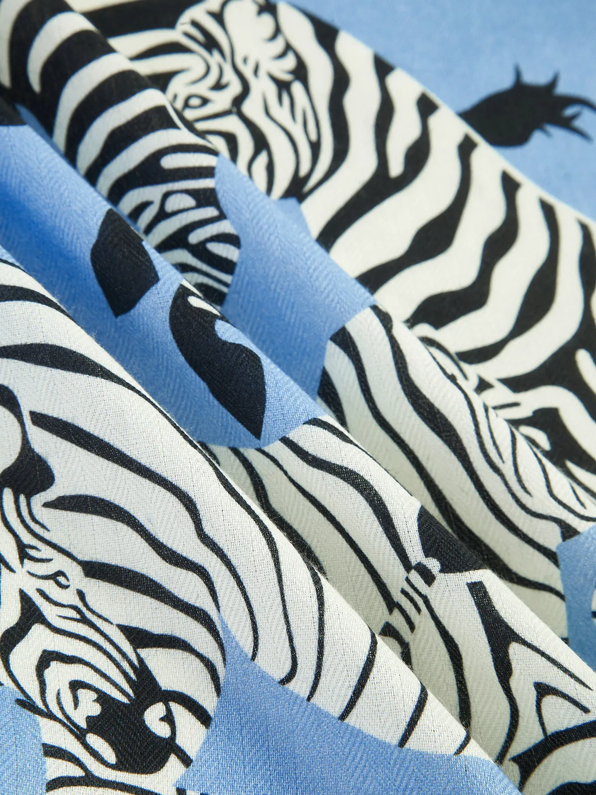 Zebra Print Fashion Square Scarf sold by COMMENSE product image thumbnail 4