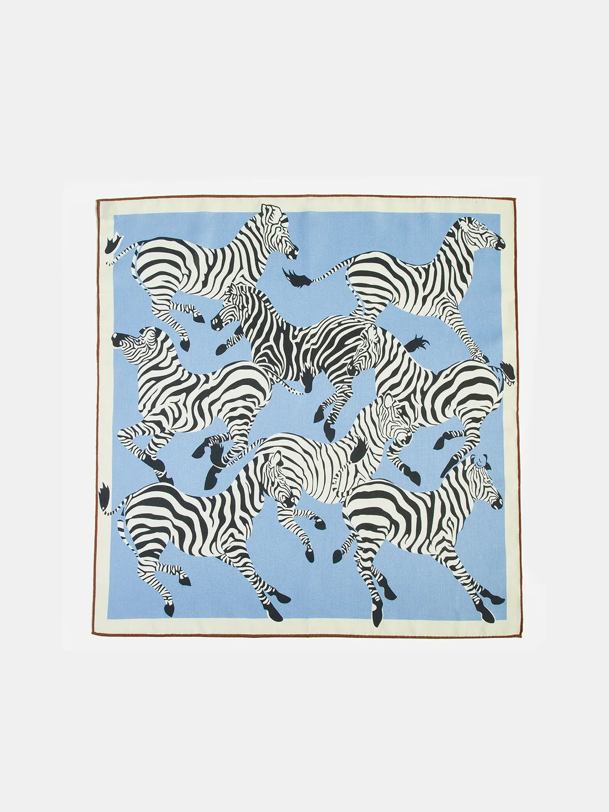Zebra Print Fashion Square Scarf sold by COMMENSE