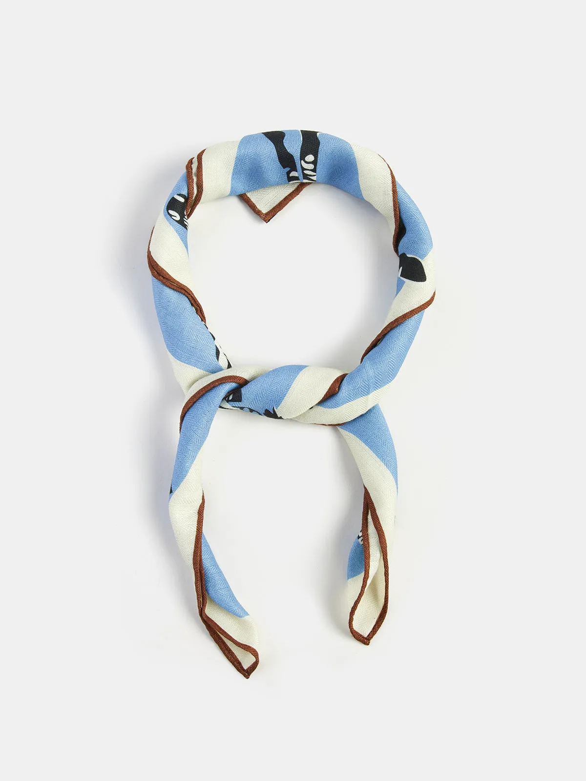 Zebra Print Fashion Square Scarf sold by COMMENSE product image thumbnail 3