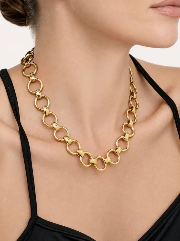 Chunky Chain Link Necklace made by COMMENSE