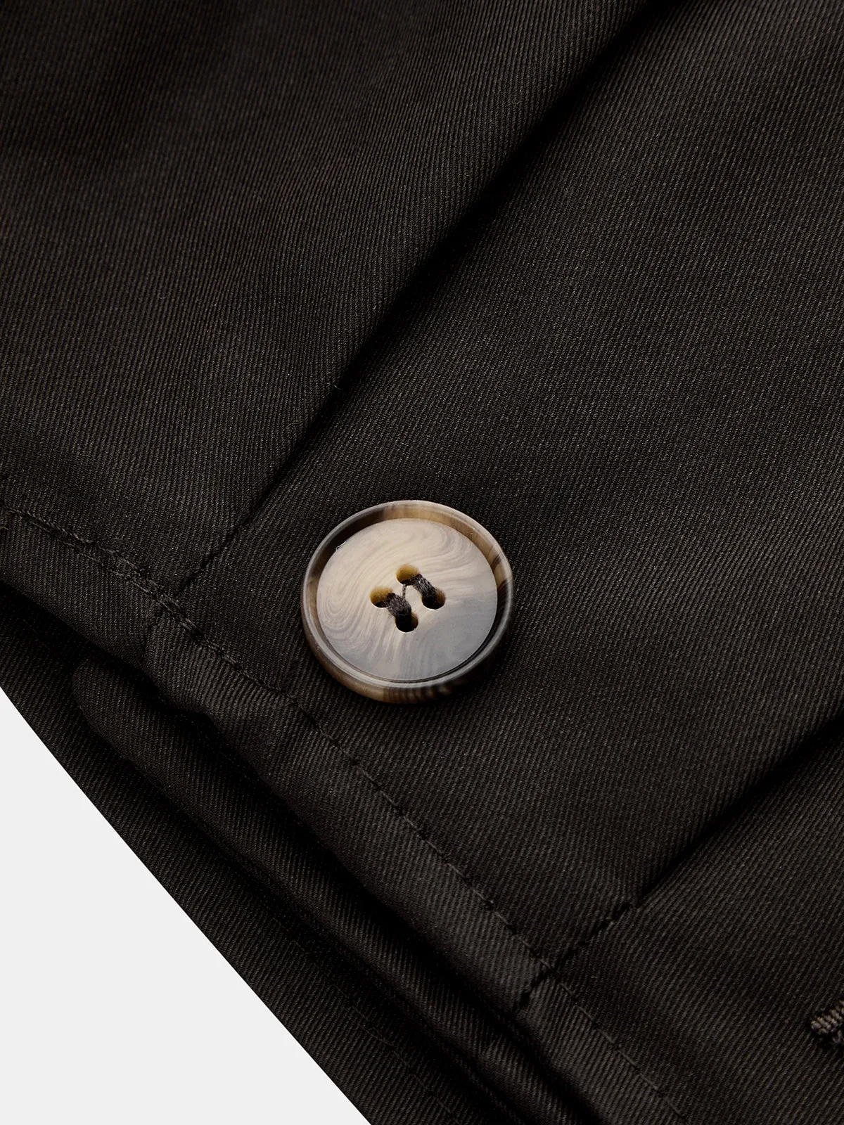 Lapel Double‑Breasted Cropped Trench Coat sold by COMMENSE product image thumbnail 5