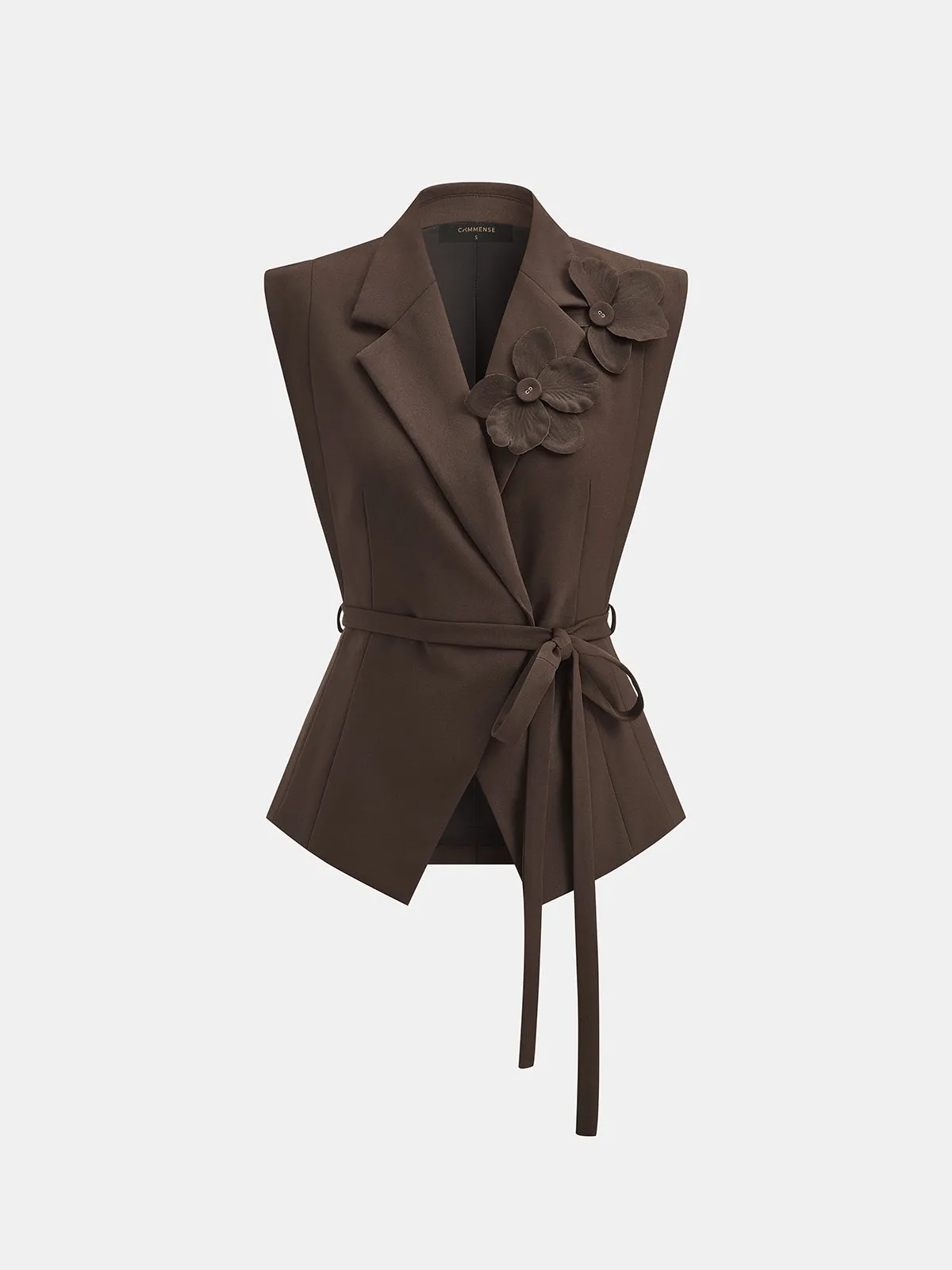 3D Flower Sleeveless Blazer & Pants Set sold by COMMENSE product image thumbnail 2