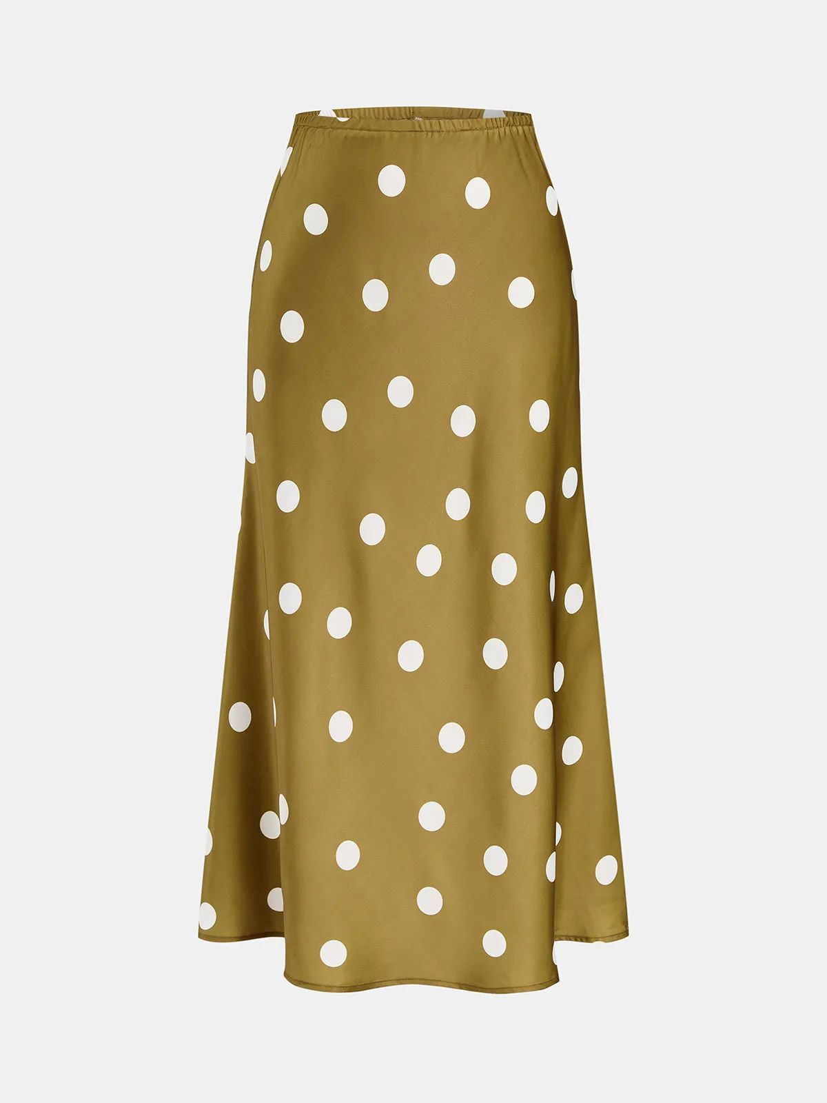 Polka Dot Satin Two Piece Skirt Set sold by COMMENSE product image thumbnail 3