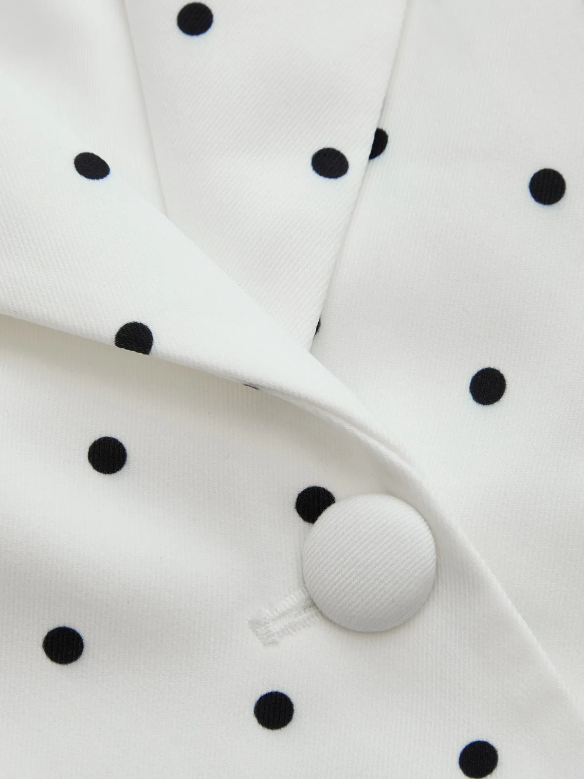 Classic Polka Dot Tailored Office Blazer sold by COMMENSE product image thumbnail 3