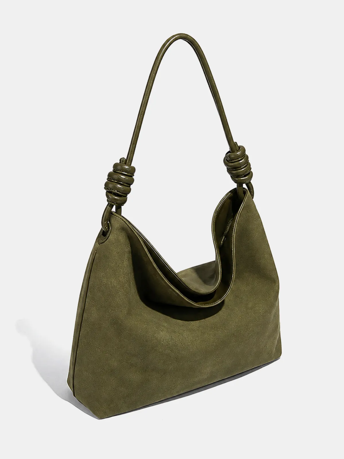 Knot Strap Suede Effect Tote Bag sold by COMMENSE product image thumbnail 5