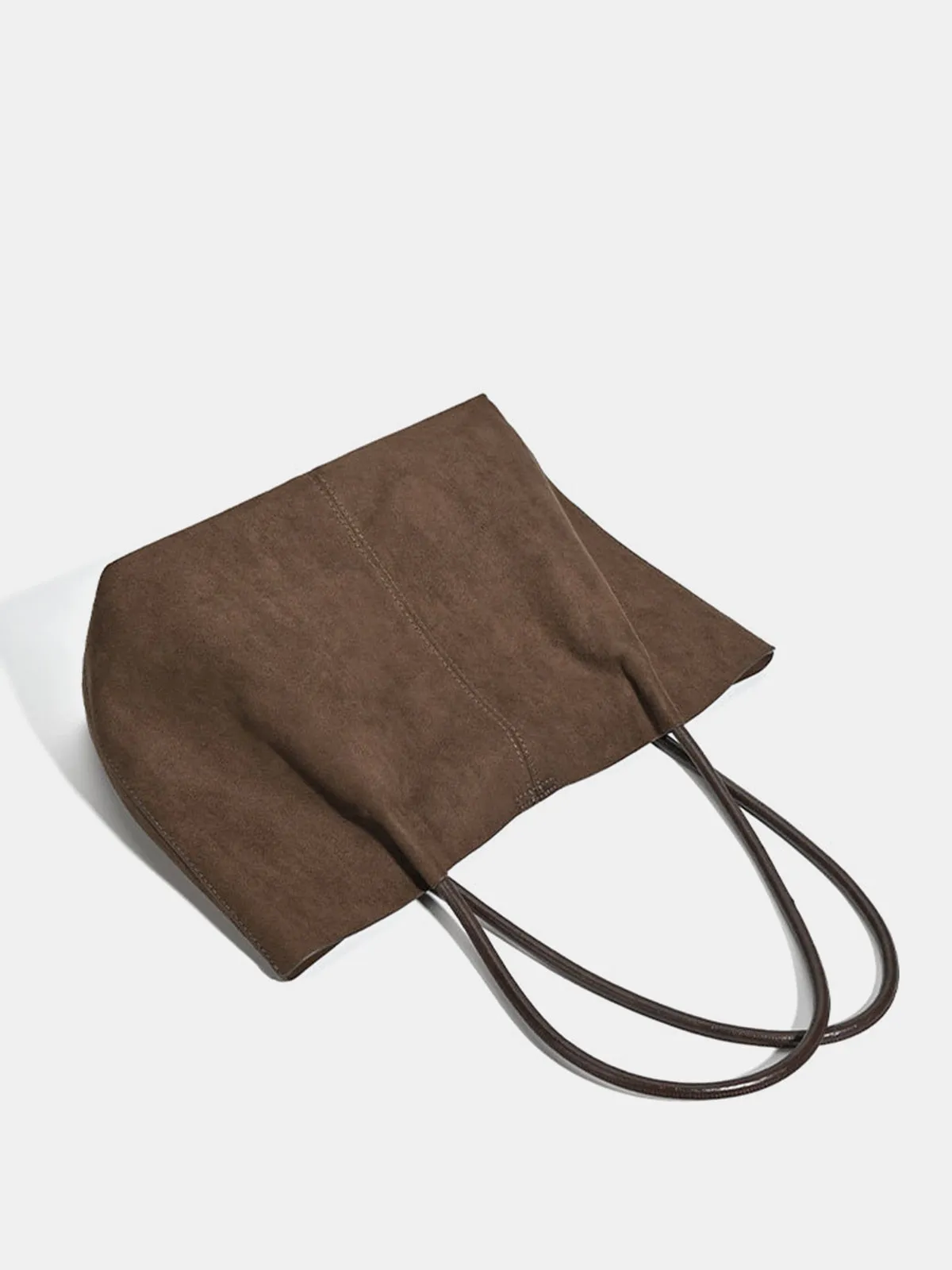 Suede Effect Large Shoulder Tote Bag sold by COMMENSE product image thumbnail 4