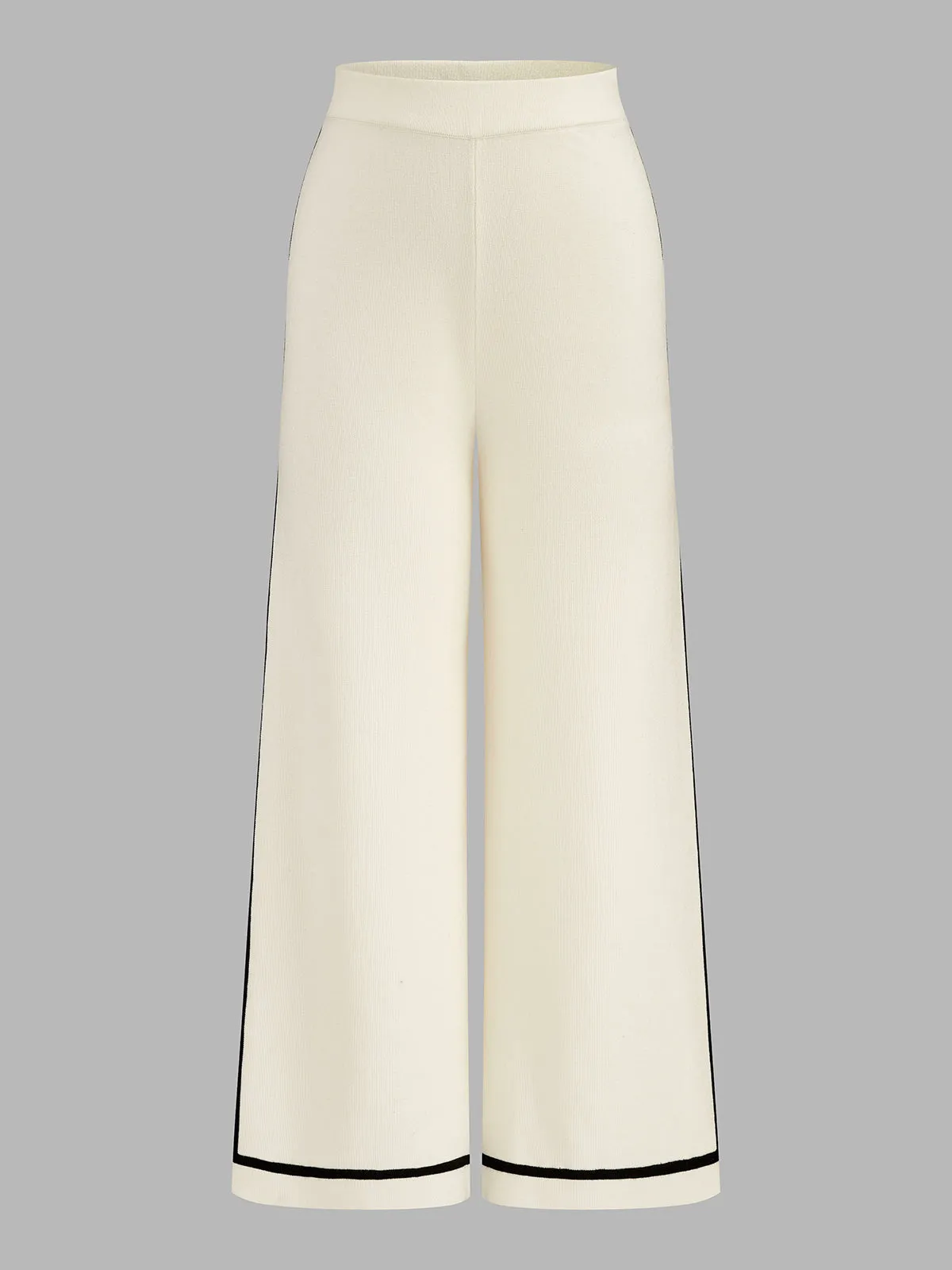 Contrast Trim Wool Blend Knit Co‑ord Set sold by COMMENSE product image thumbnail 5