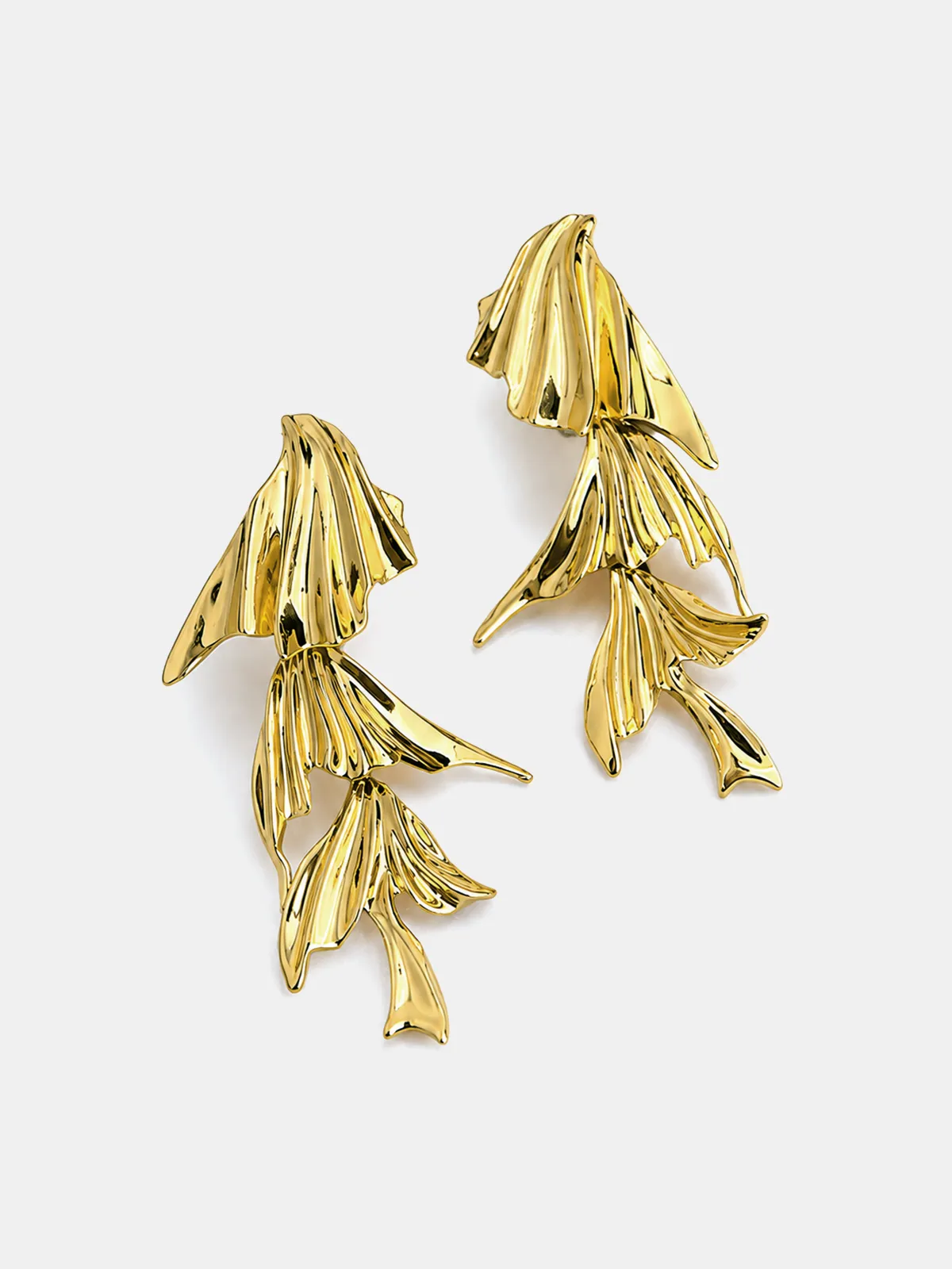 Ginkgo Leaf Dangle Earrings sold by COMMENSE product image thumbnail 2