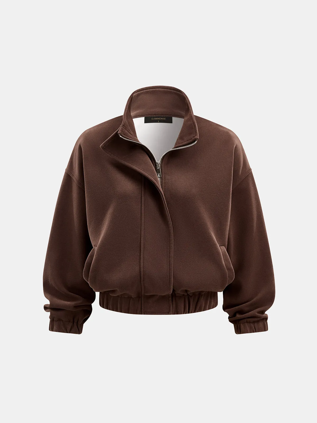 Casual Zip‑Hem Contrast Lining Co‑ord Set sold by COMMENSE product image thumbnail 3