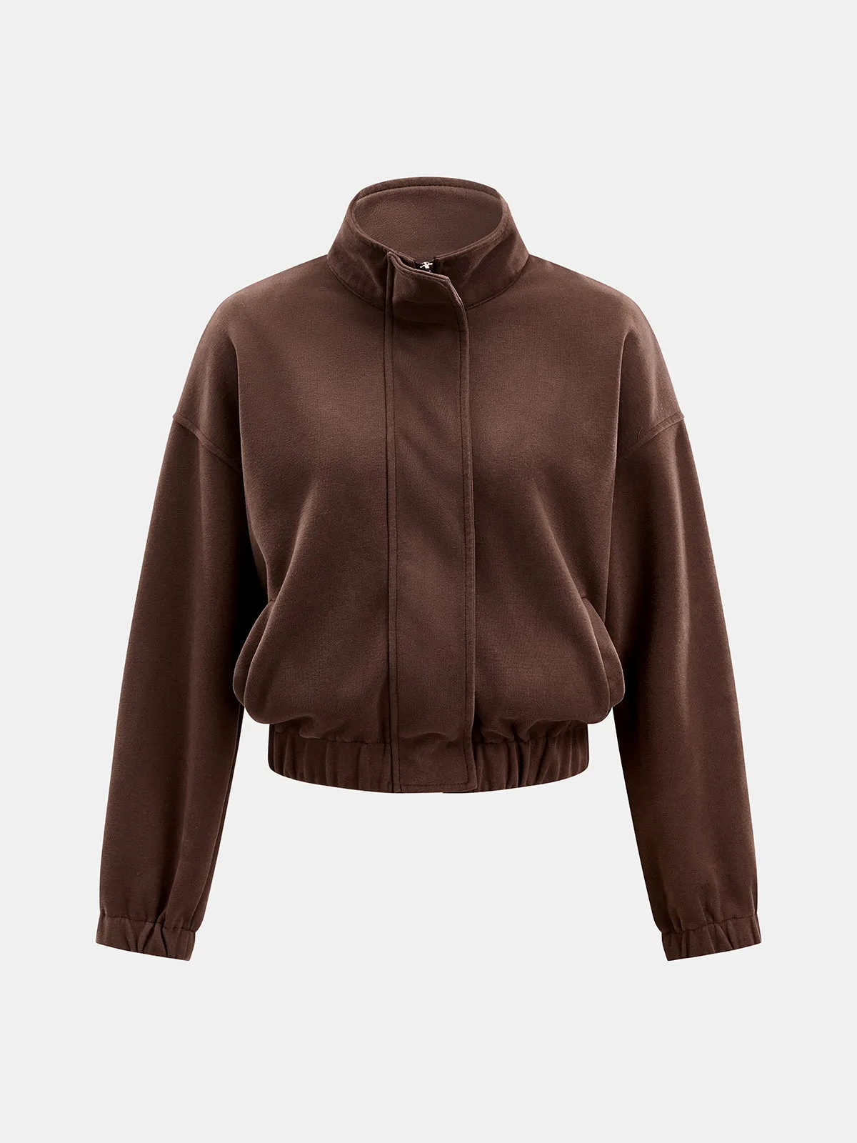 Casual Zip‑Hem Contrast Lining Co‑ord Set sold by COMMENSE product image thumbnail 4