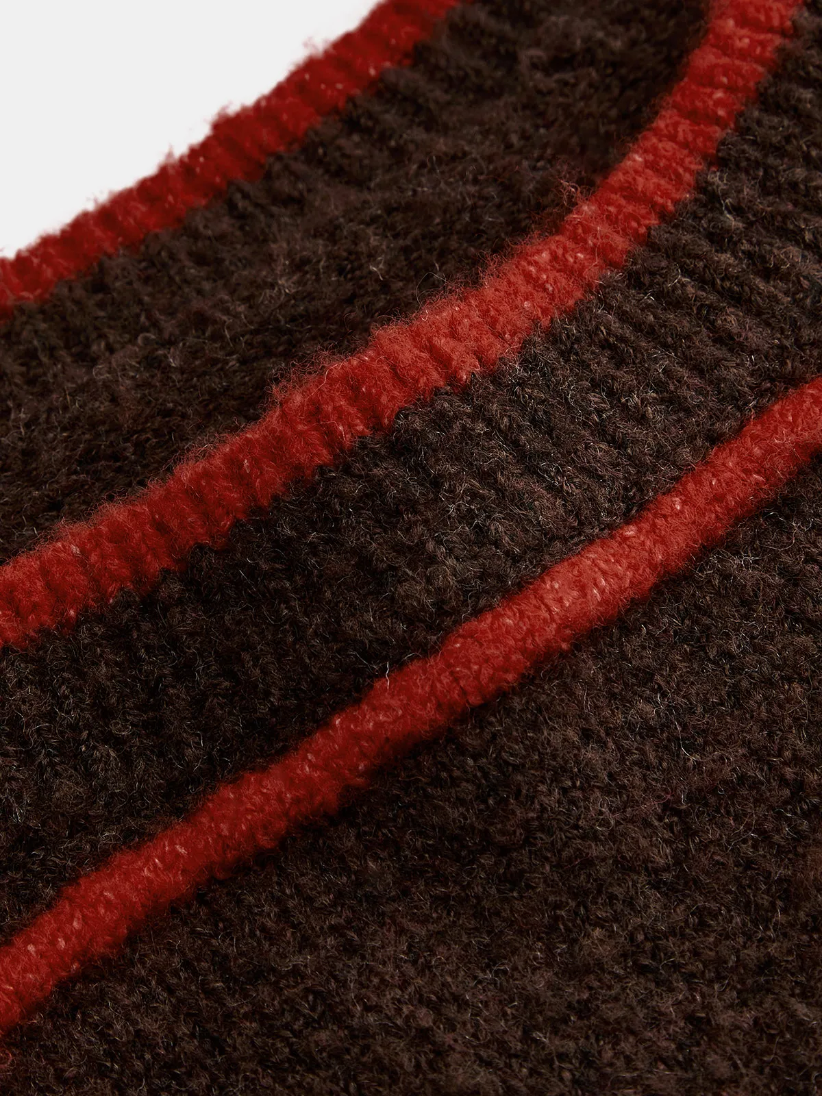Contrast Stitch Crew Neck Knit Sweater sold by COMMENSE product image thumbnail 5
