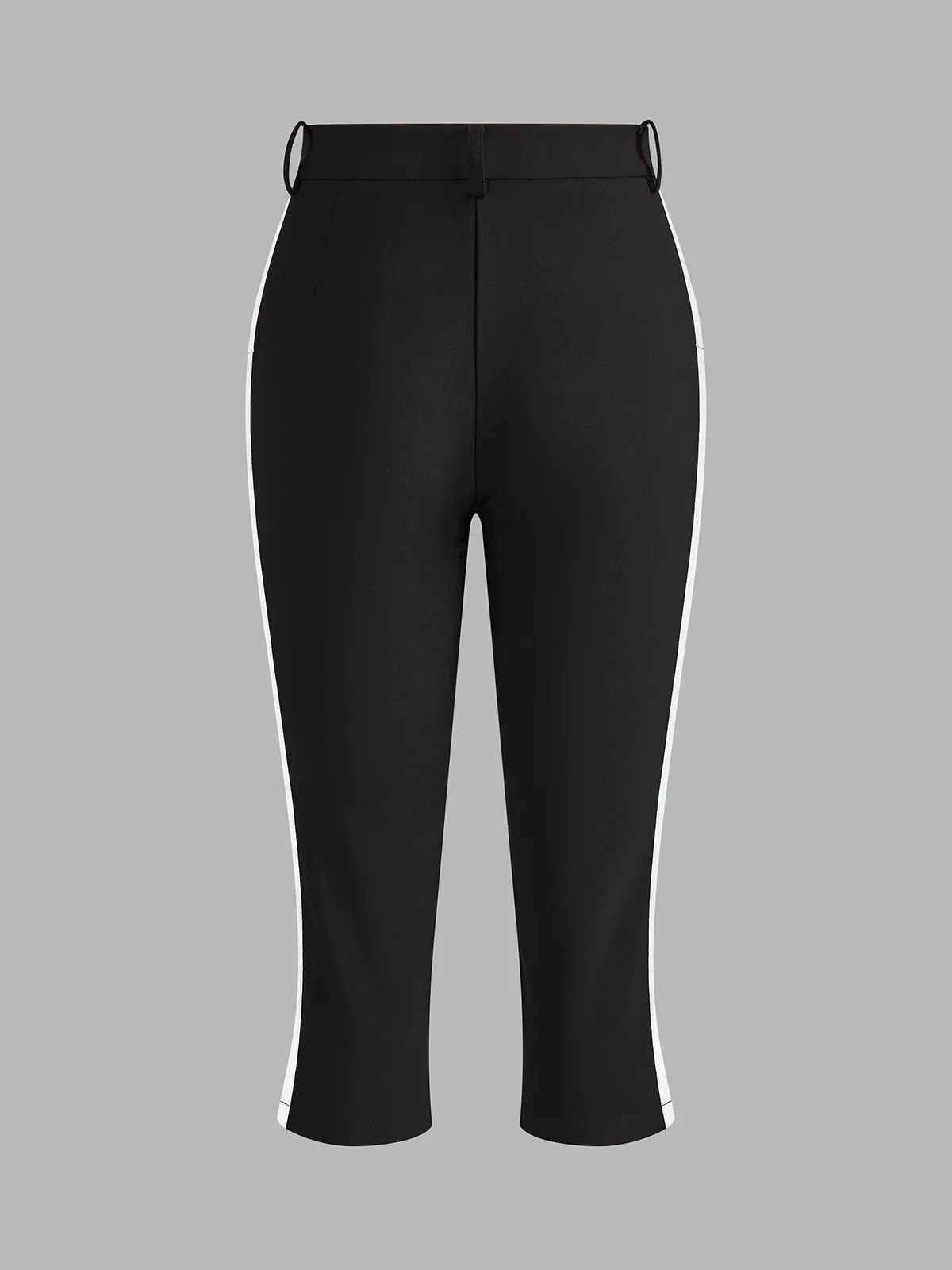 Slit Hem Side Stripe Capri Pants sold by COMMENSE product image thumbnail 4