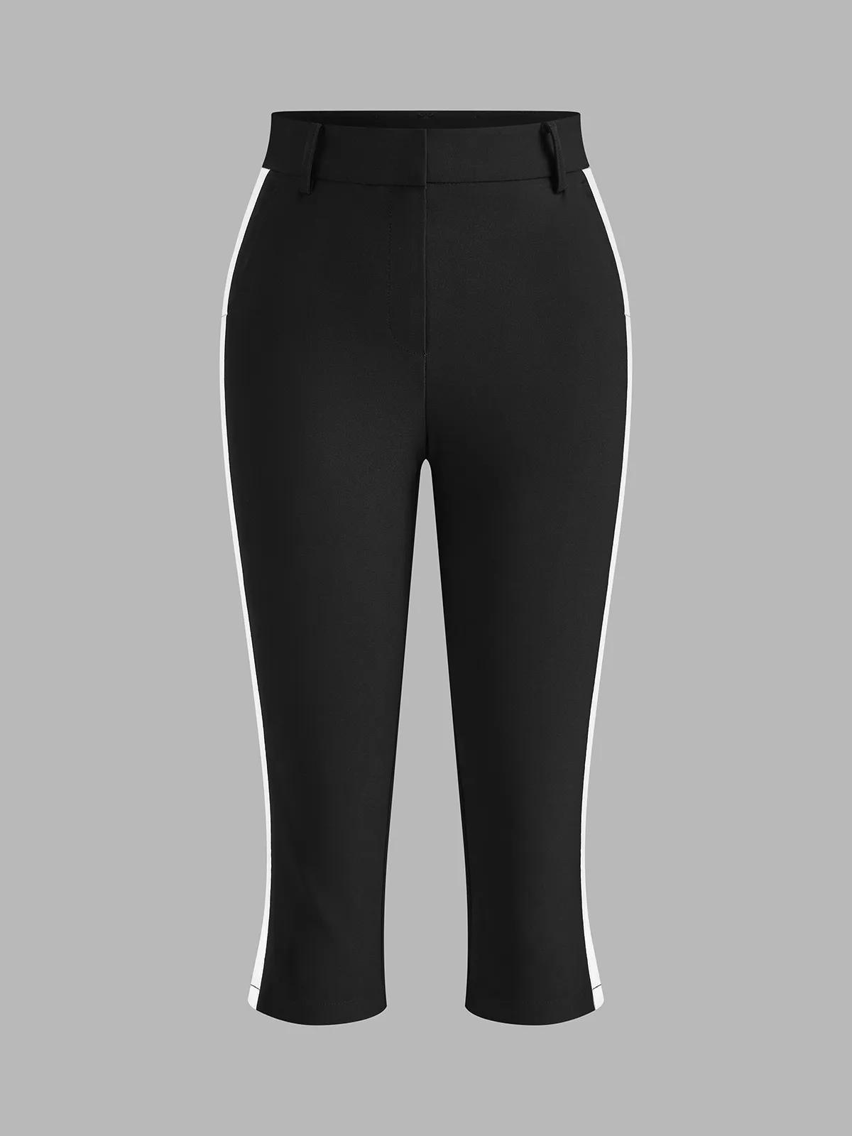 Slit Hem Side Stripe Capri Pants sold by COMMENSE product image thumbnail 2