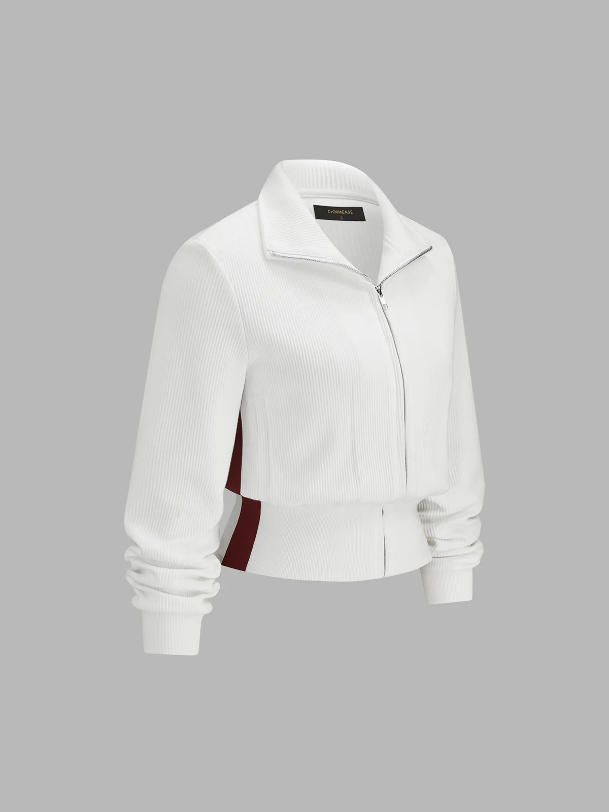 Contrast Side Trim Ribbed Casual Set sold by COMMENSE product image thumbnail 5