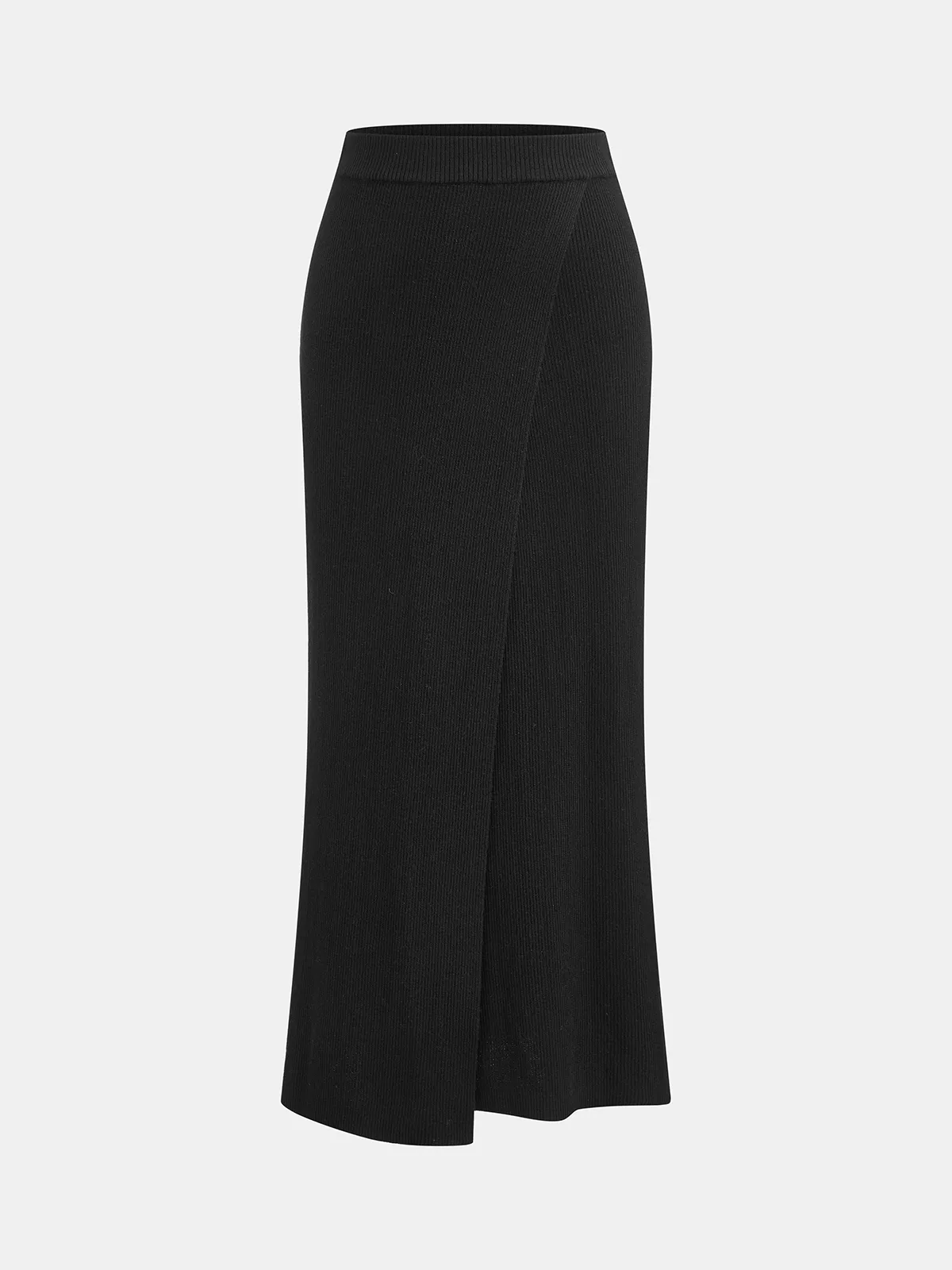 Sheer Panel Off‑Shoulder Knit Co‑ord Set sold by COMMENSE product image thumbnail 4